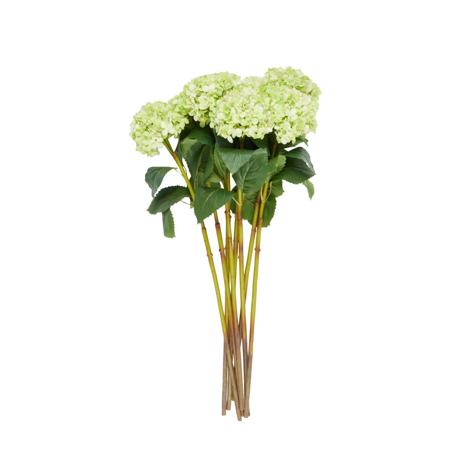 33" Green Hydrangea Artificial Flower Stem