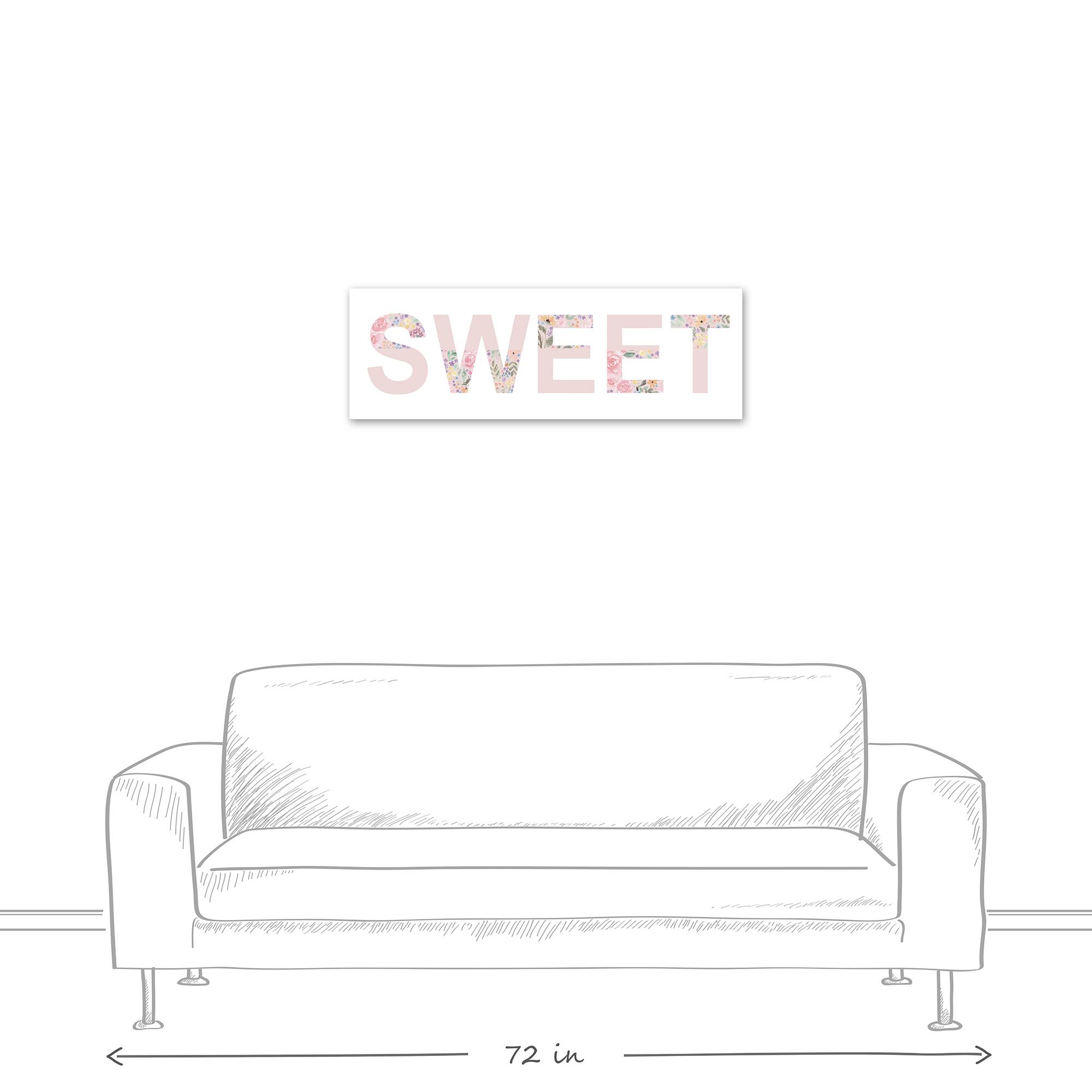 Sweet 36" x 12" Canvas Wall Art