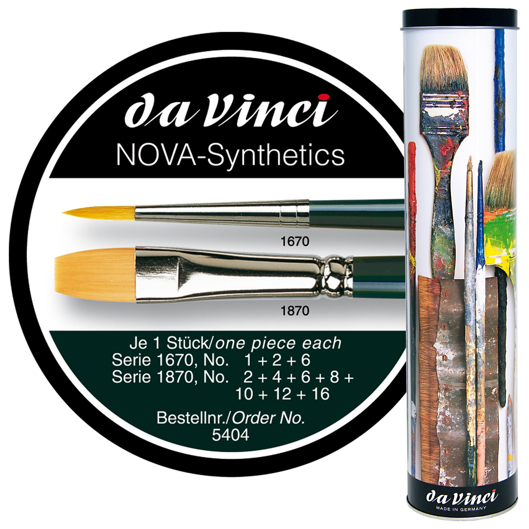 da Vinci NOVA Synthetic Restoration Paint Brushes set