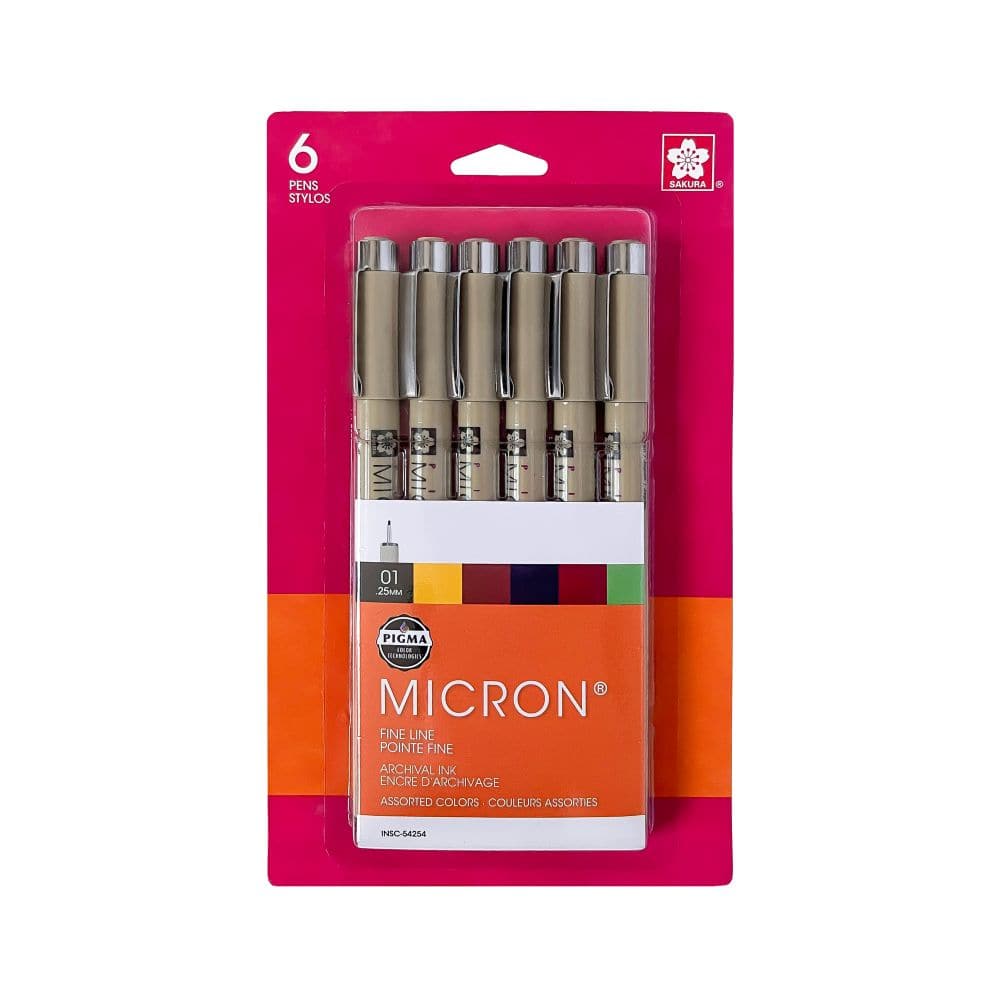 Sakura® Micron® 0.25mm Fine Line Earth Tones Pen Set