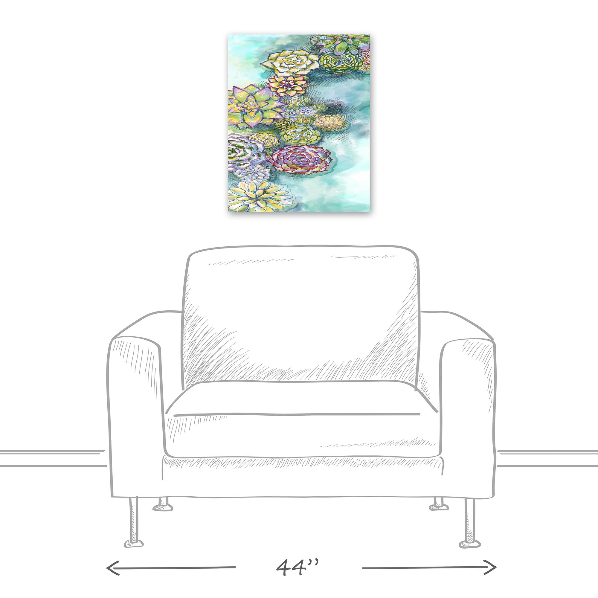 Array Of Succulents 16" x 20" Canvas Wall Art