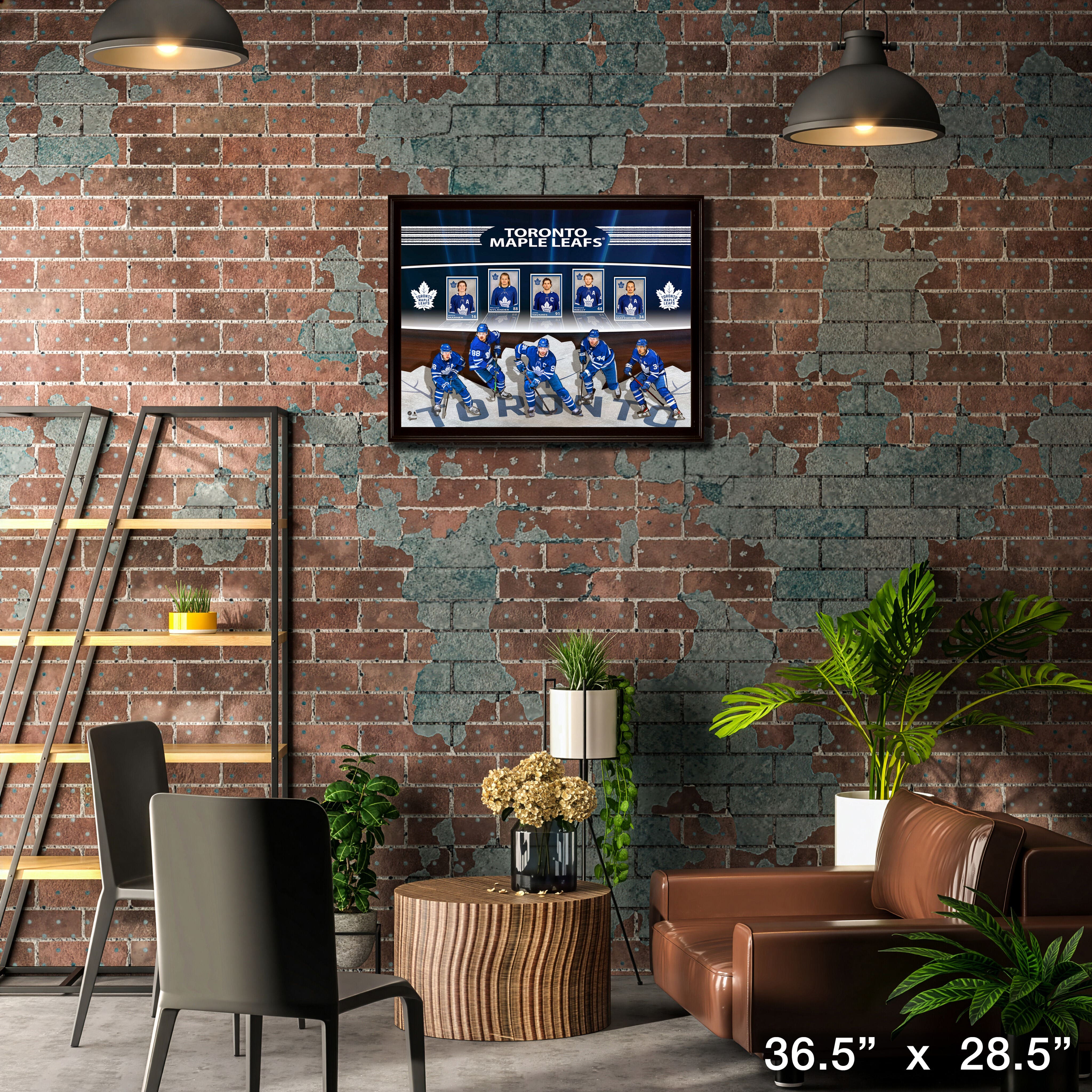 Toronto Maple Leafs Framed Card Collage 36.5" x 28.5"