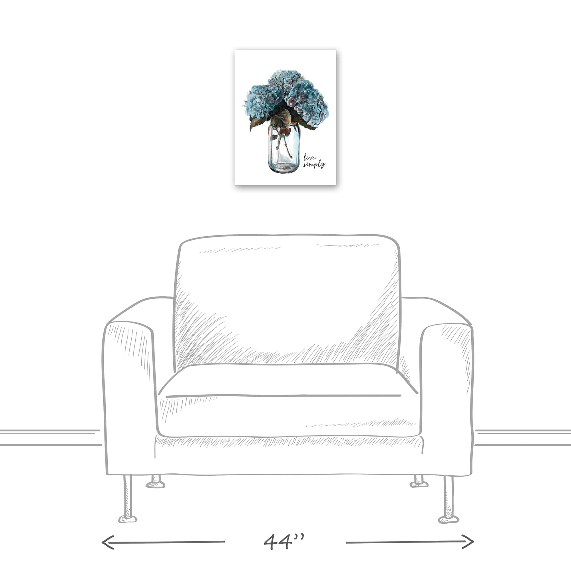 Live Simply 12" x 16" Canvas Wall Art