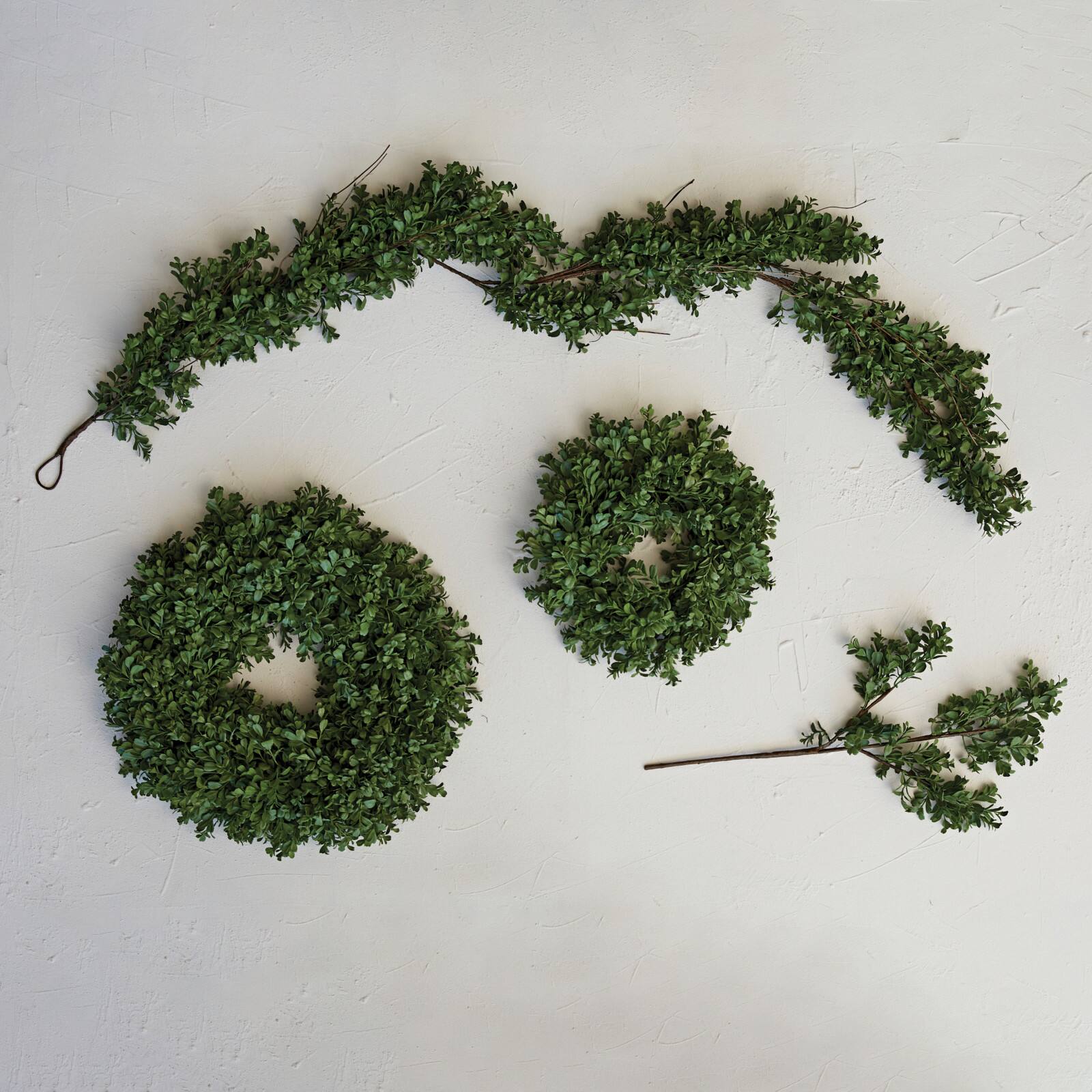 Hello Honey® 6ft. Faux Boxwood Garland