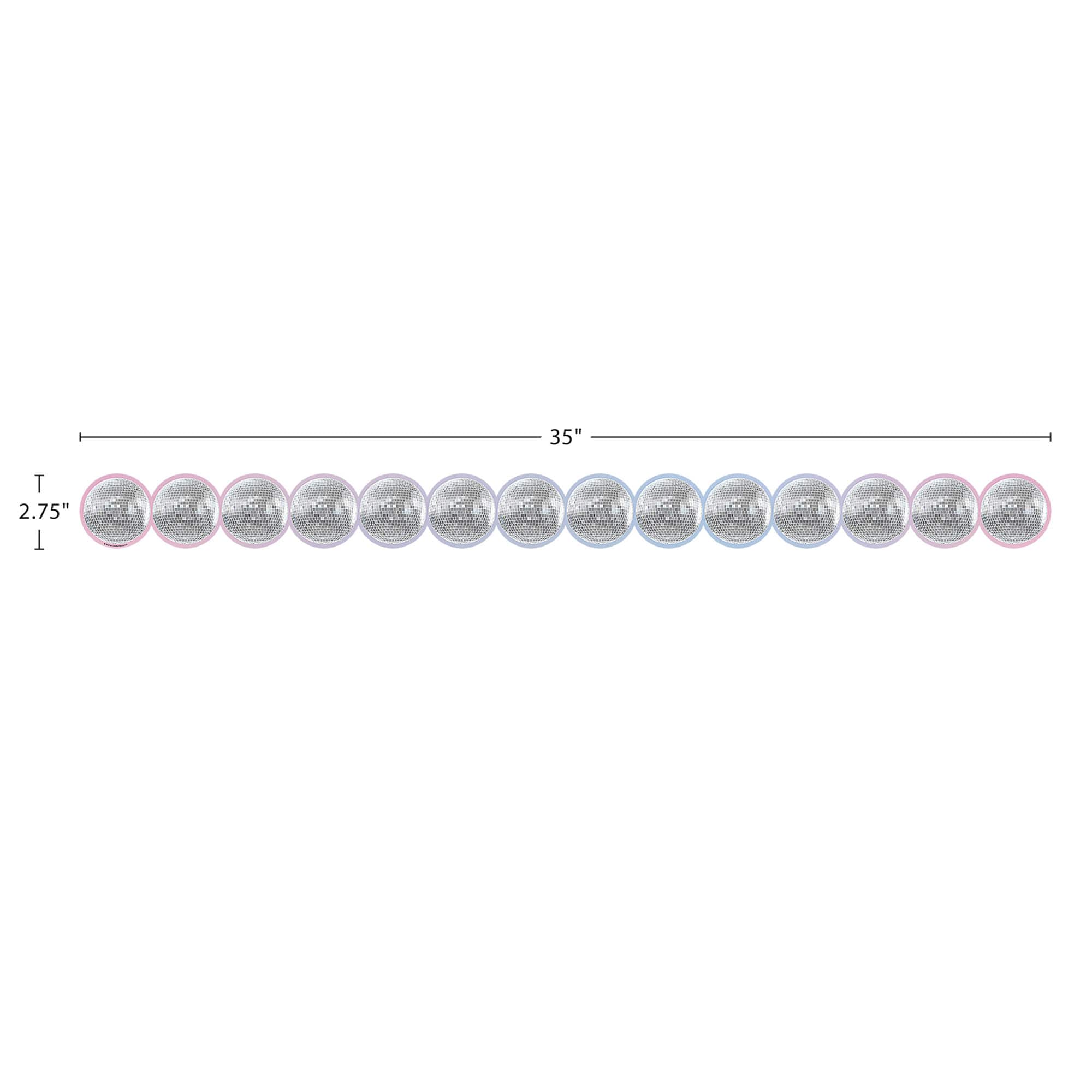 Teacher Created Resources® Disco Balls Die-Cut Border Trim, 6 Pack of  12