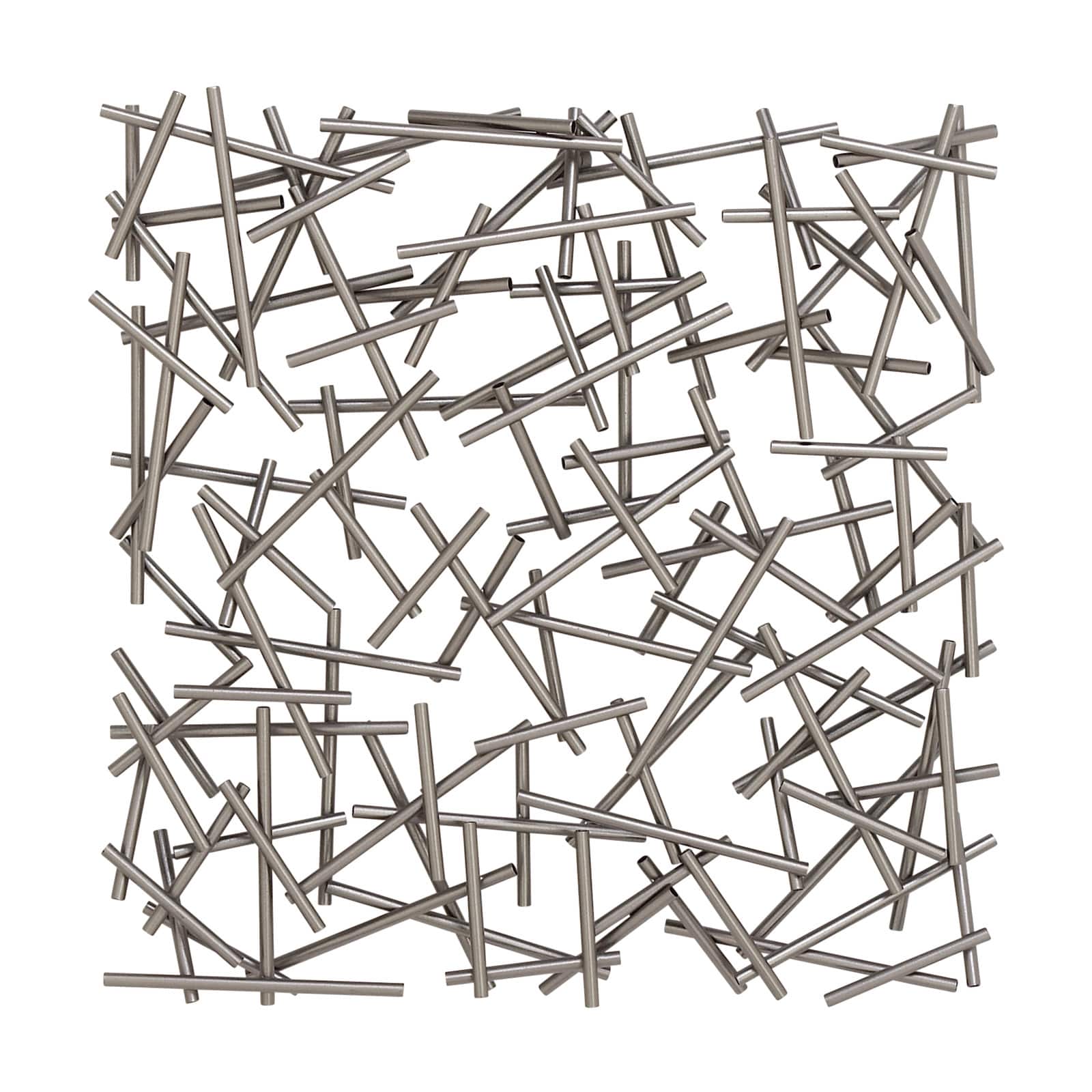 CosmoLiving by Cosmopolitan 20" Silver Contemporary Abstract Metal Wall Décor