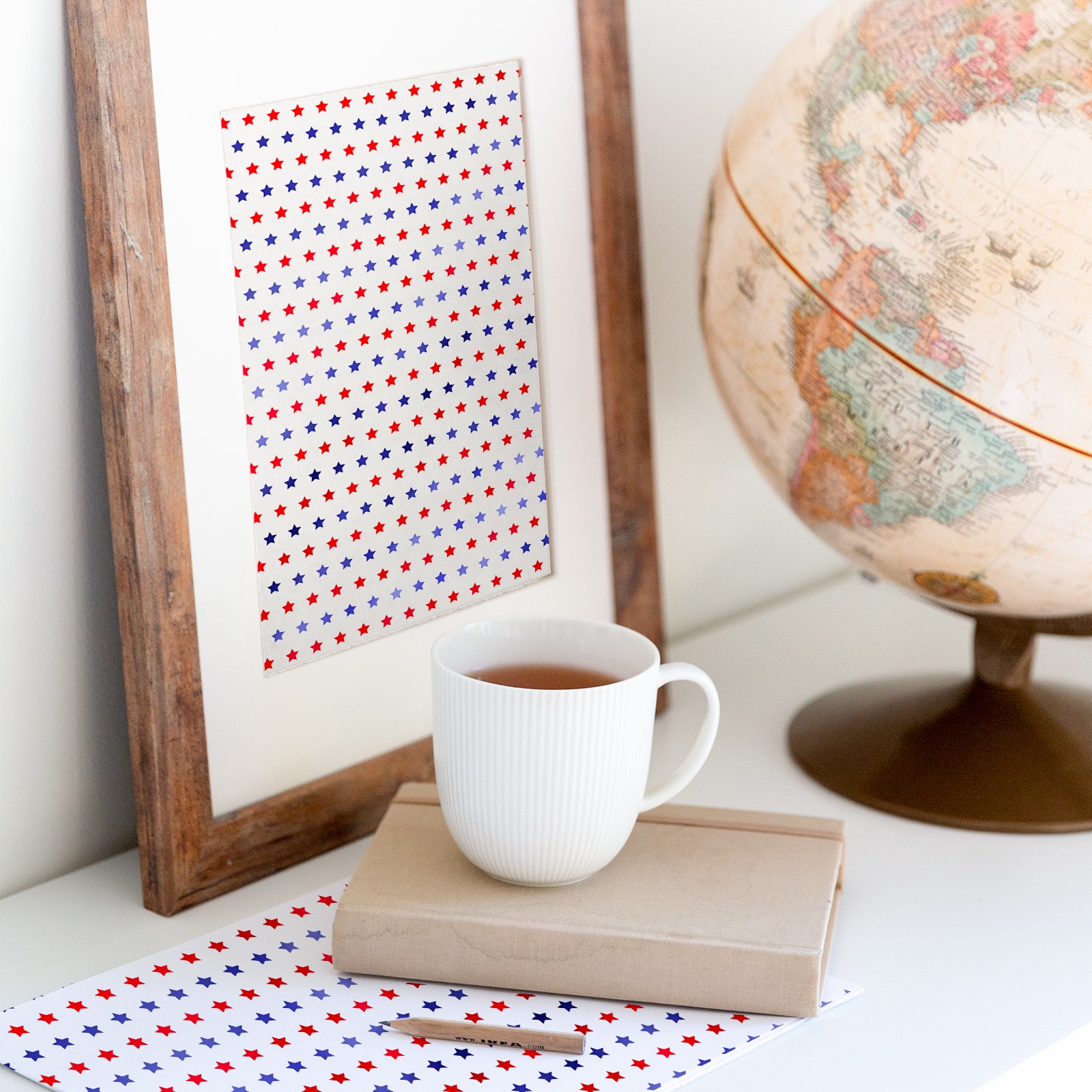 Red & Blue Star Cardstock Paper by Recollections™, 12" x 12"