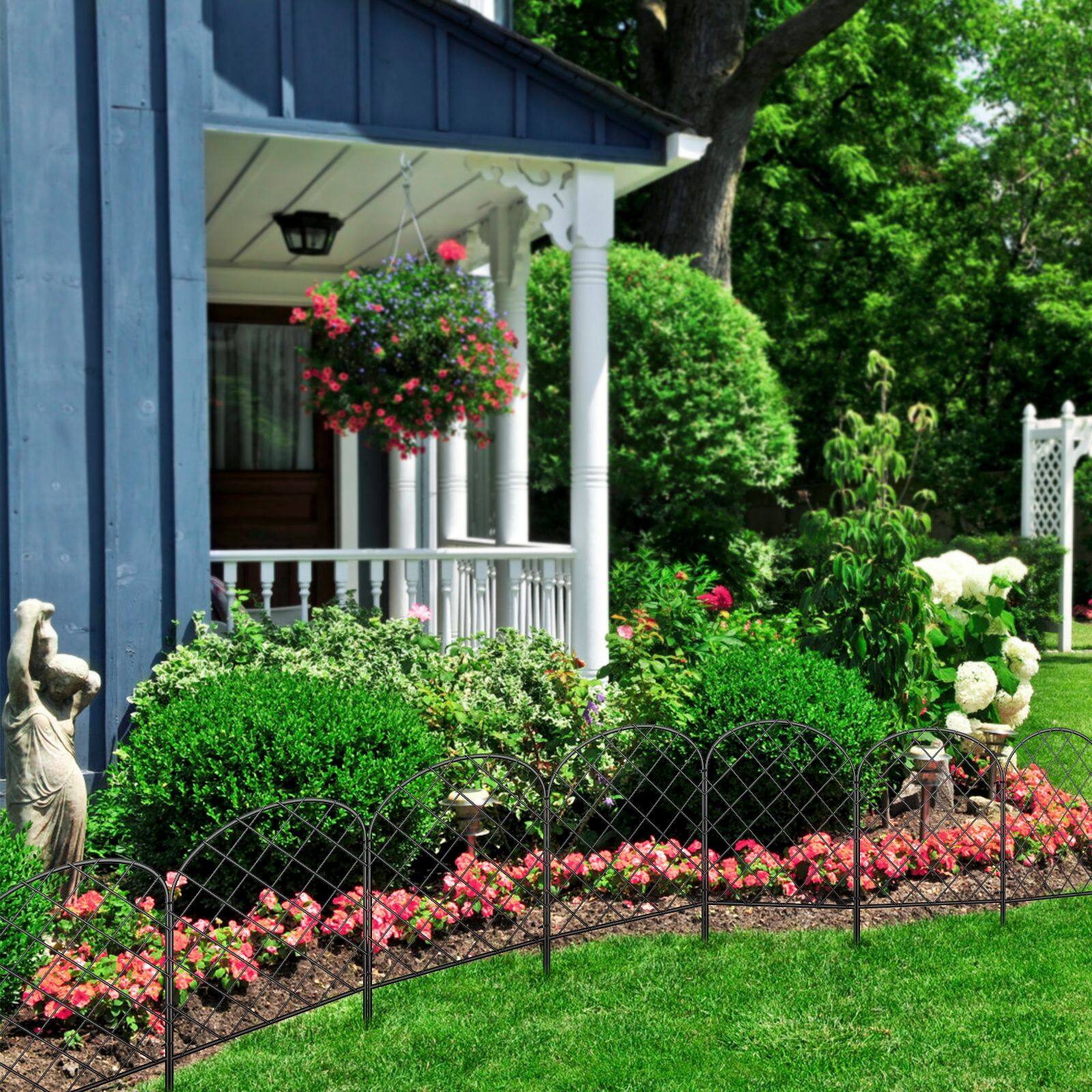NEX 27ft. Black Rhombic Garden Fence