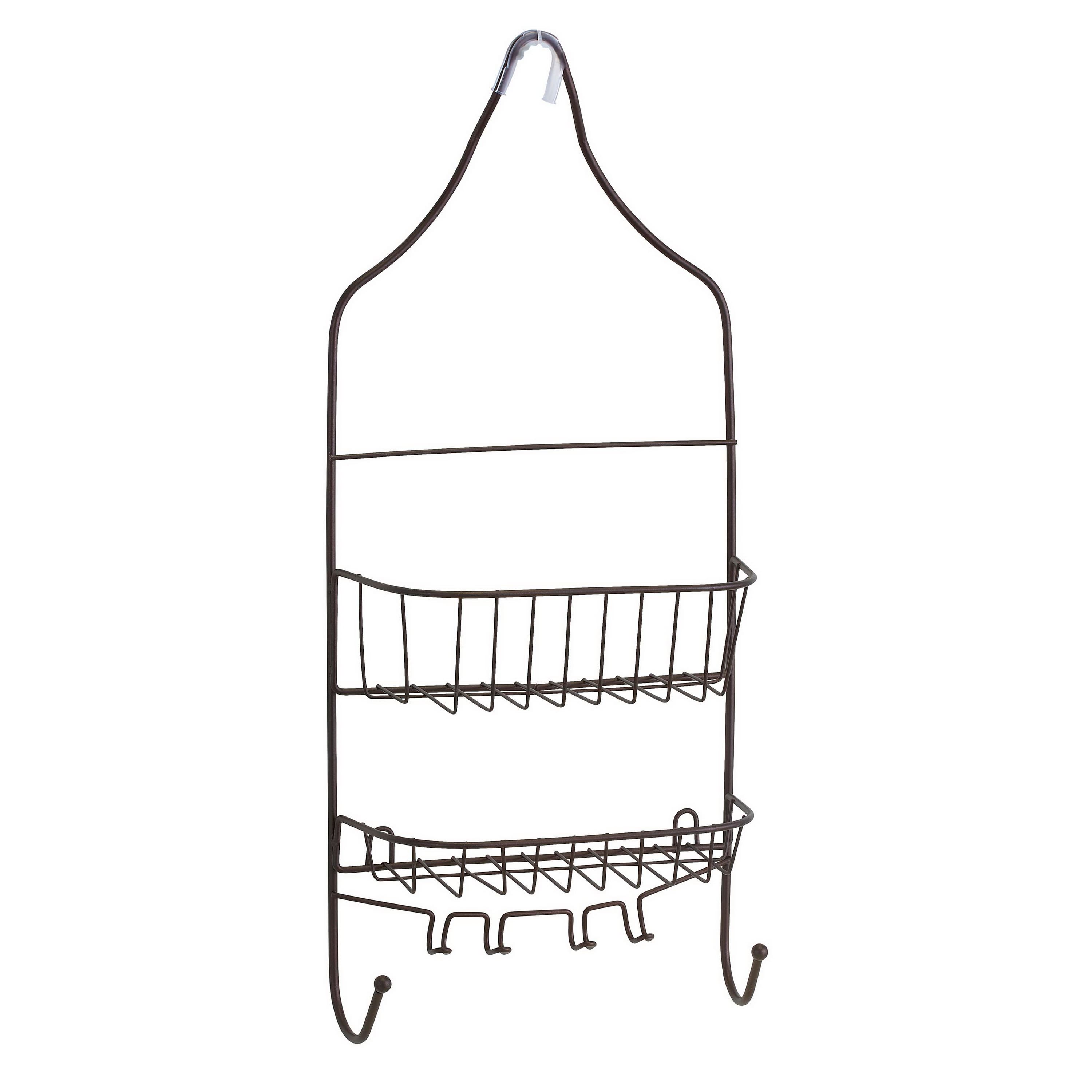 Bath Bliss Bronze Contoured Head Design Shower Caddy