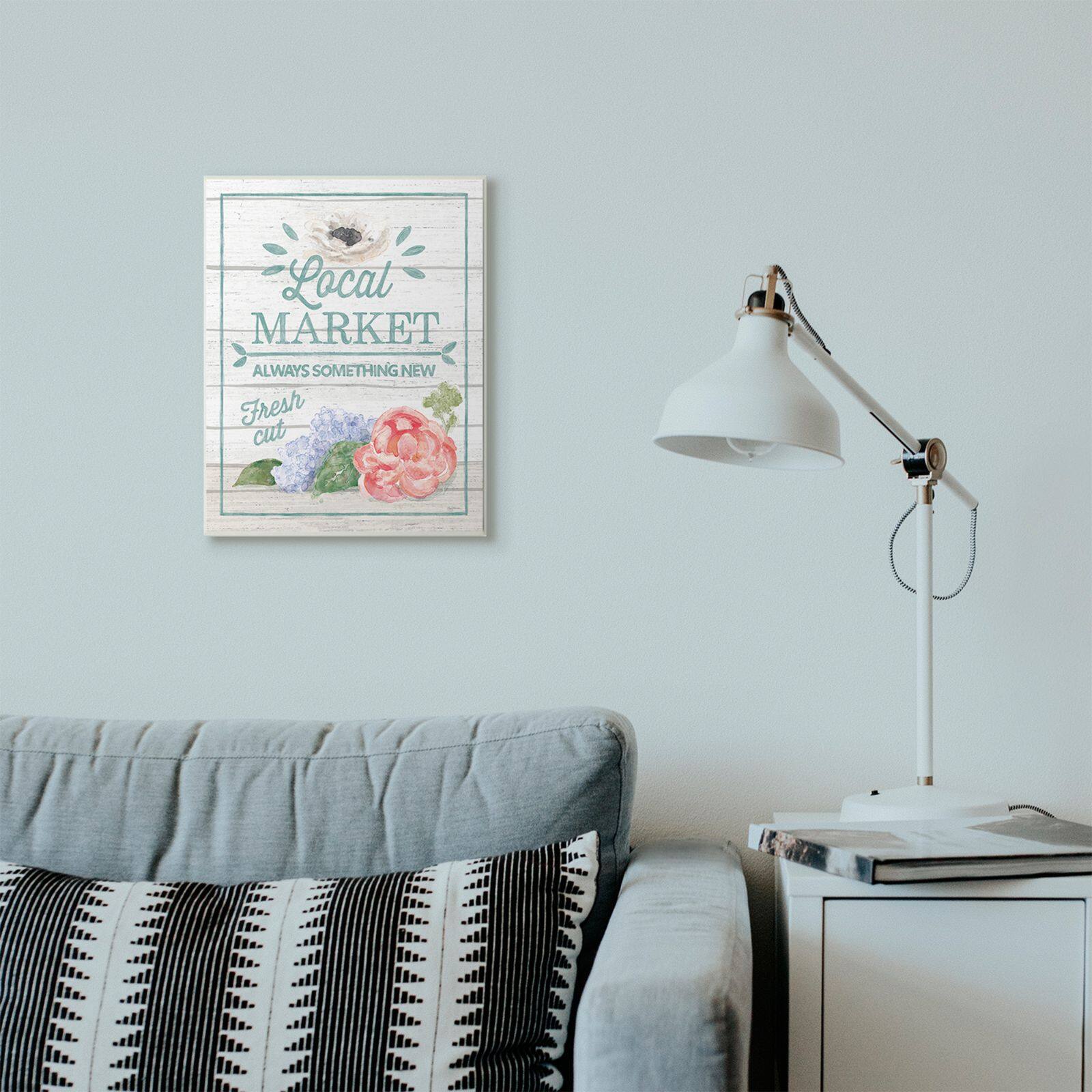 Stupell Industries Local Market Wooden Wall Plaque