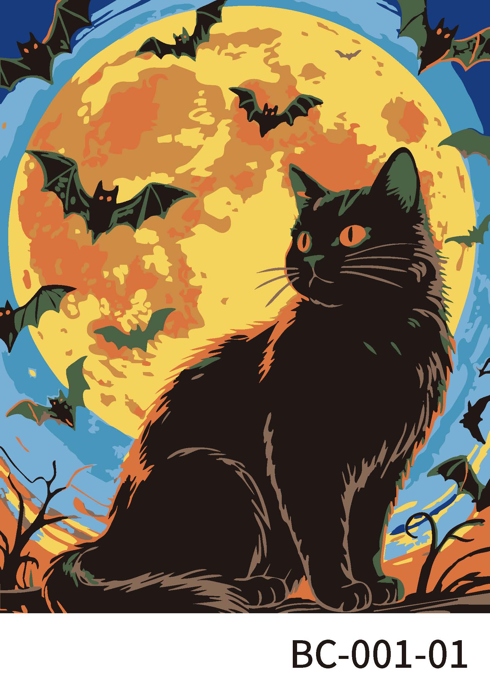 Black Cats Paint Marker-by-Number Kit by Artist's Loft®
