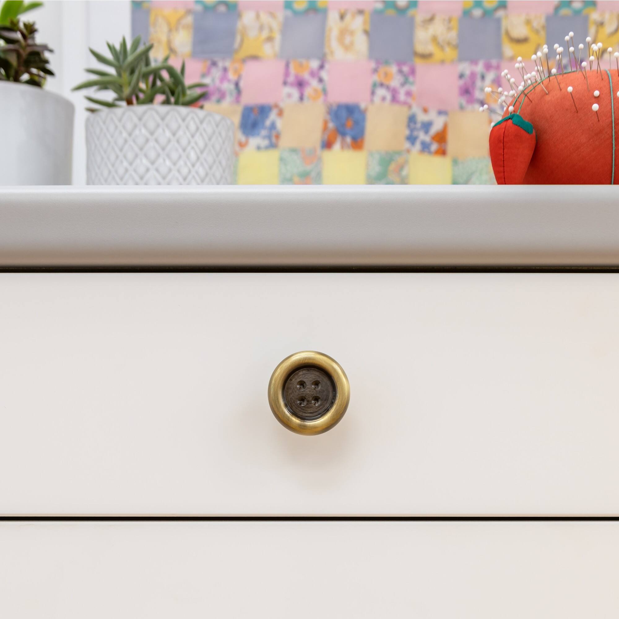 Dritz® Antique Brass Button Knob
