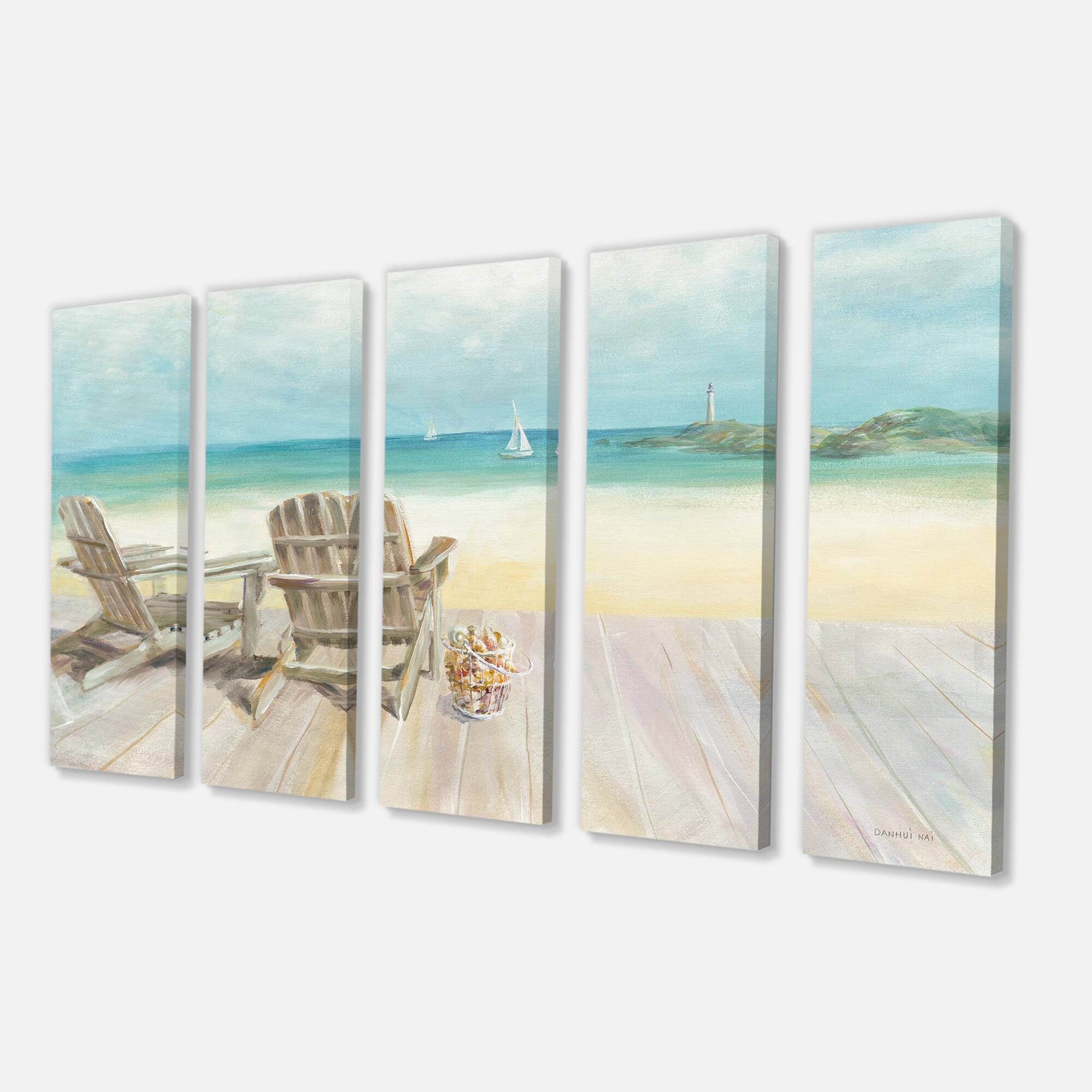 Designart - Seaside Morning no Window