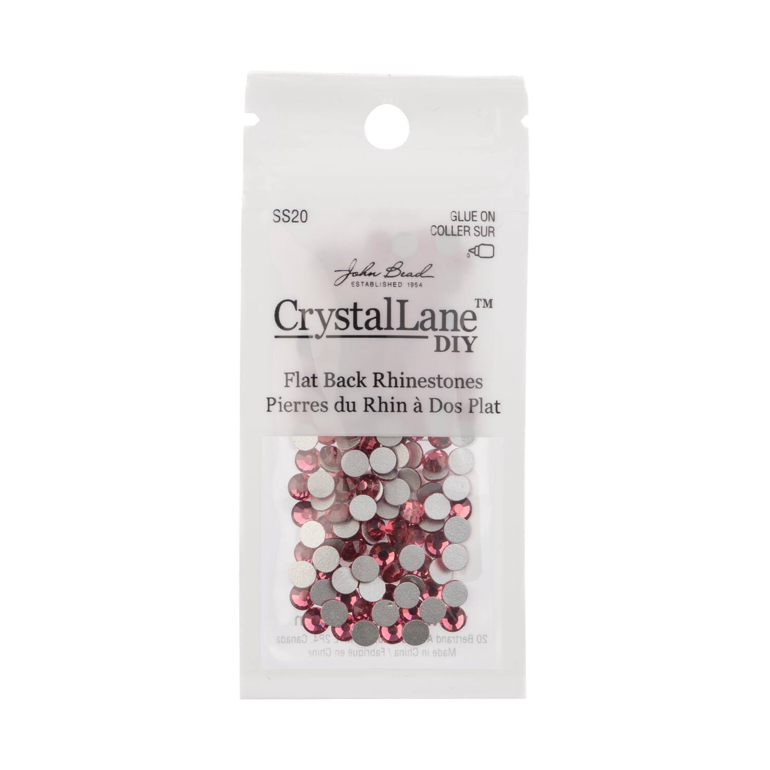 John Bead Crystal Lane SS20 Round Flatback Czech Crystals, 144ct.