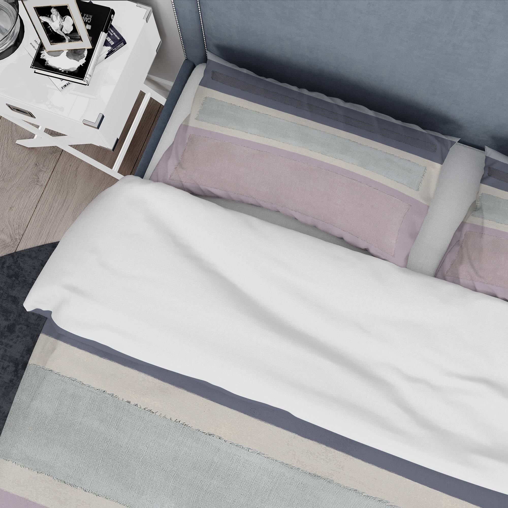 Designart 'Painted Weaving IV FB' Geometric Bedding Set
