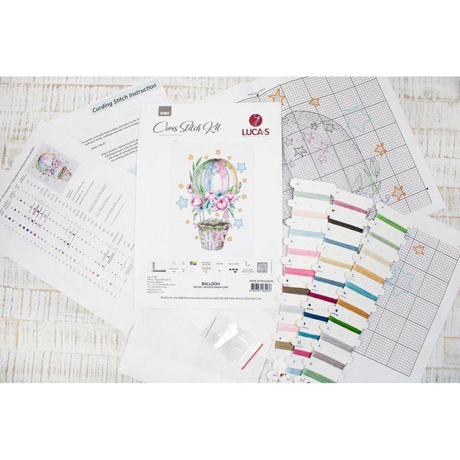 Luca-s Ballon Counted Cross Stitch Kit