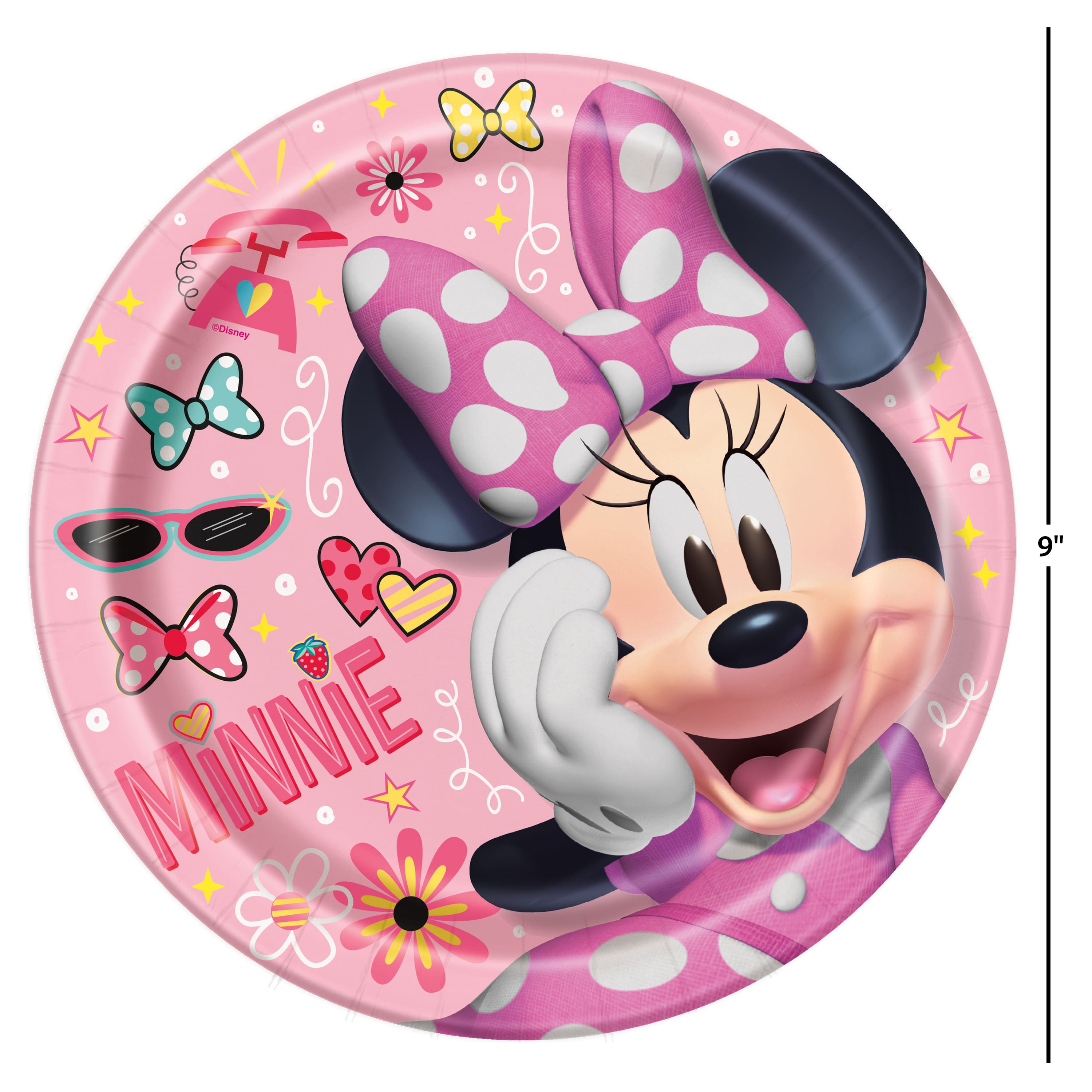 Disney® Minnie 9" Paper Plates, 8ct.