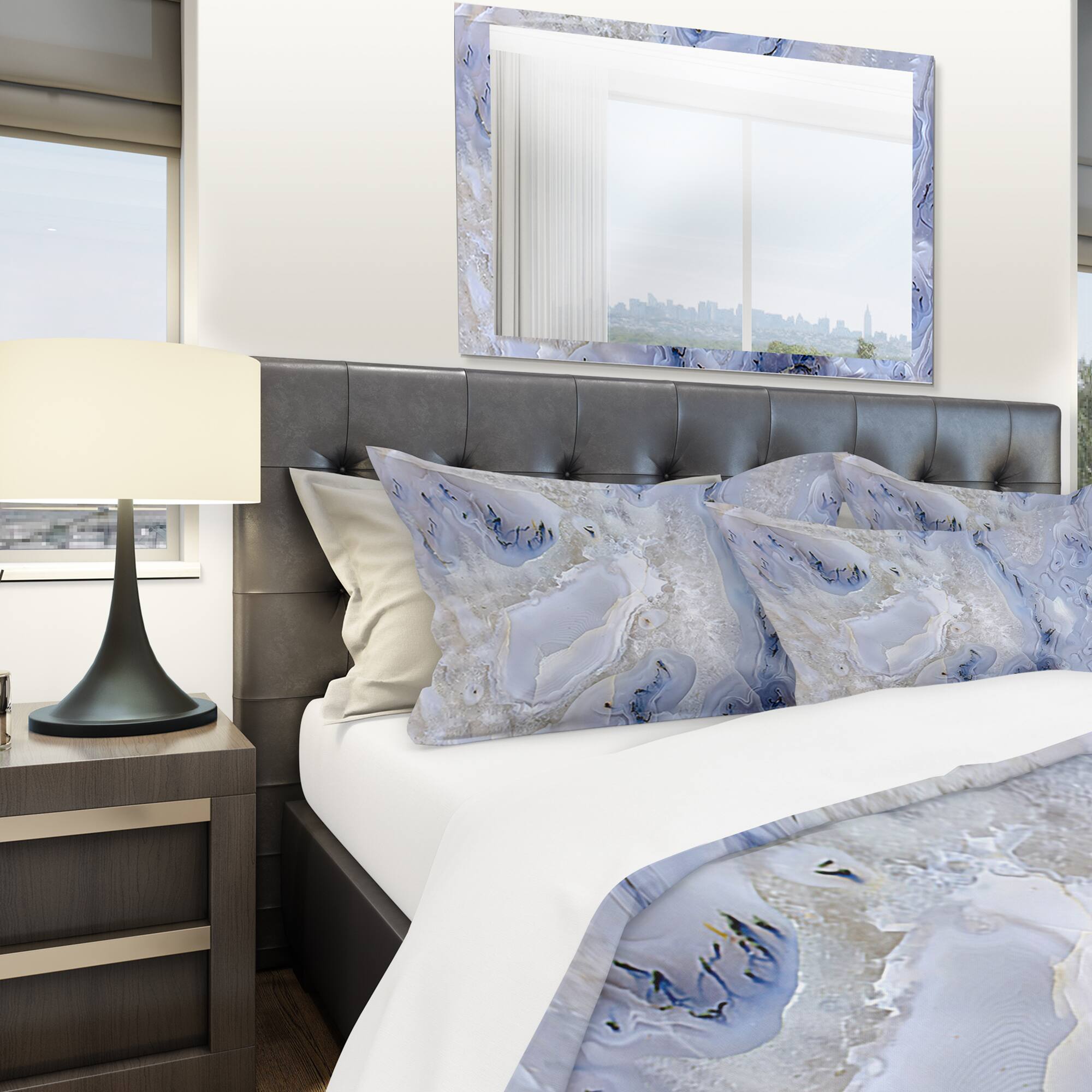 Designart 'Agate Stone Background' Modern & Contemporary Bedding Set - Duvet Cover & Shams