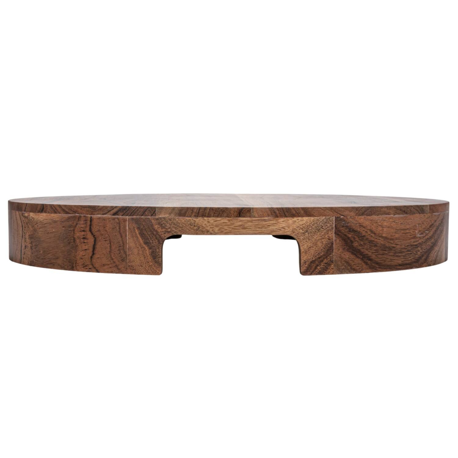 Hello Honey® 15.5" Natural Acacia Wood Kitchen Pedestal