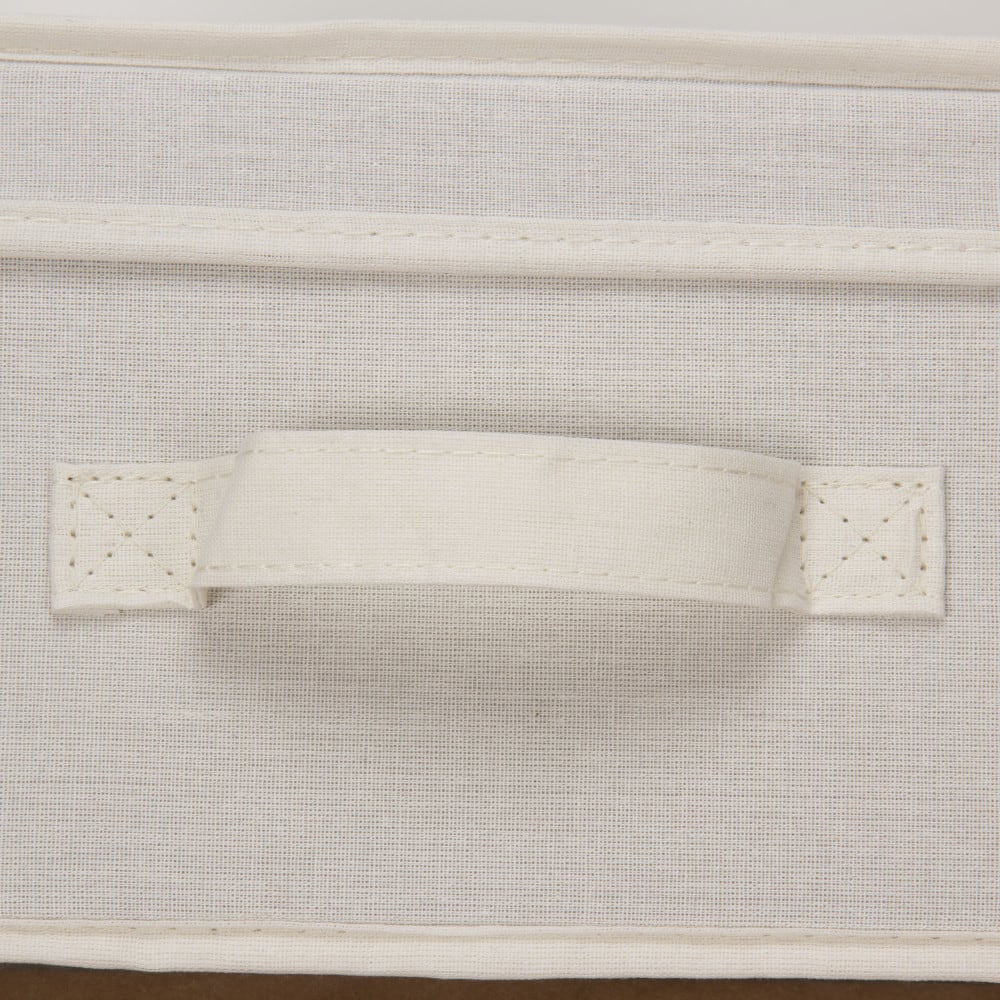 Household Essentials Canvas Storage Box with Lid