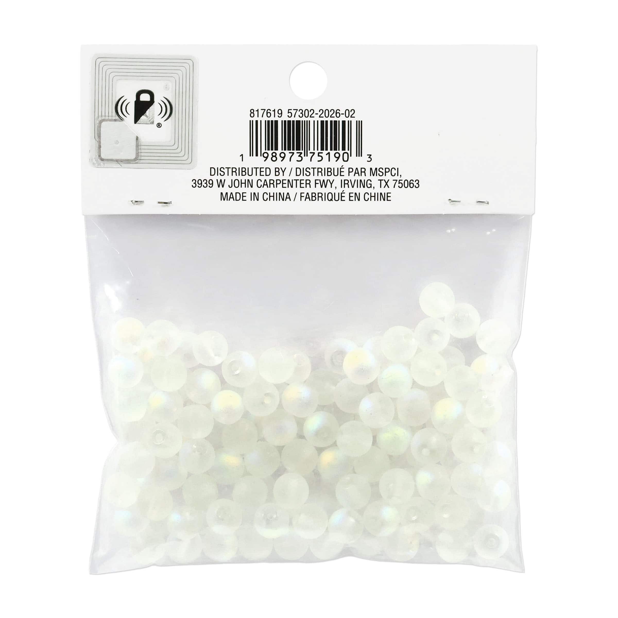 8mm Round Glass Craft Beads