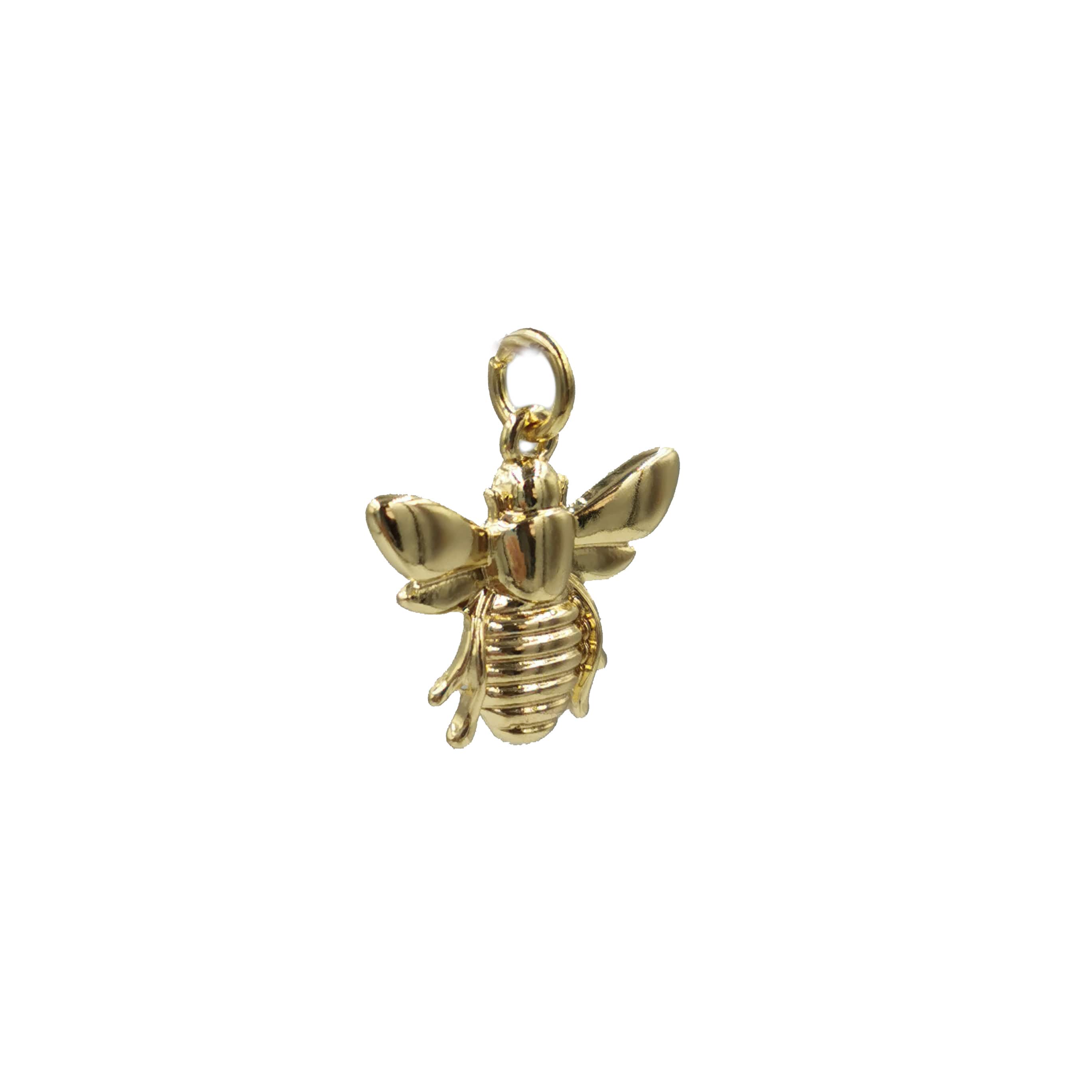 12 Pack: Charmalong™ Gold Bee Charm by Bead Landing™