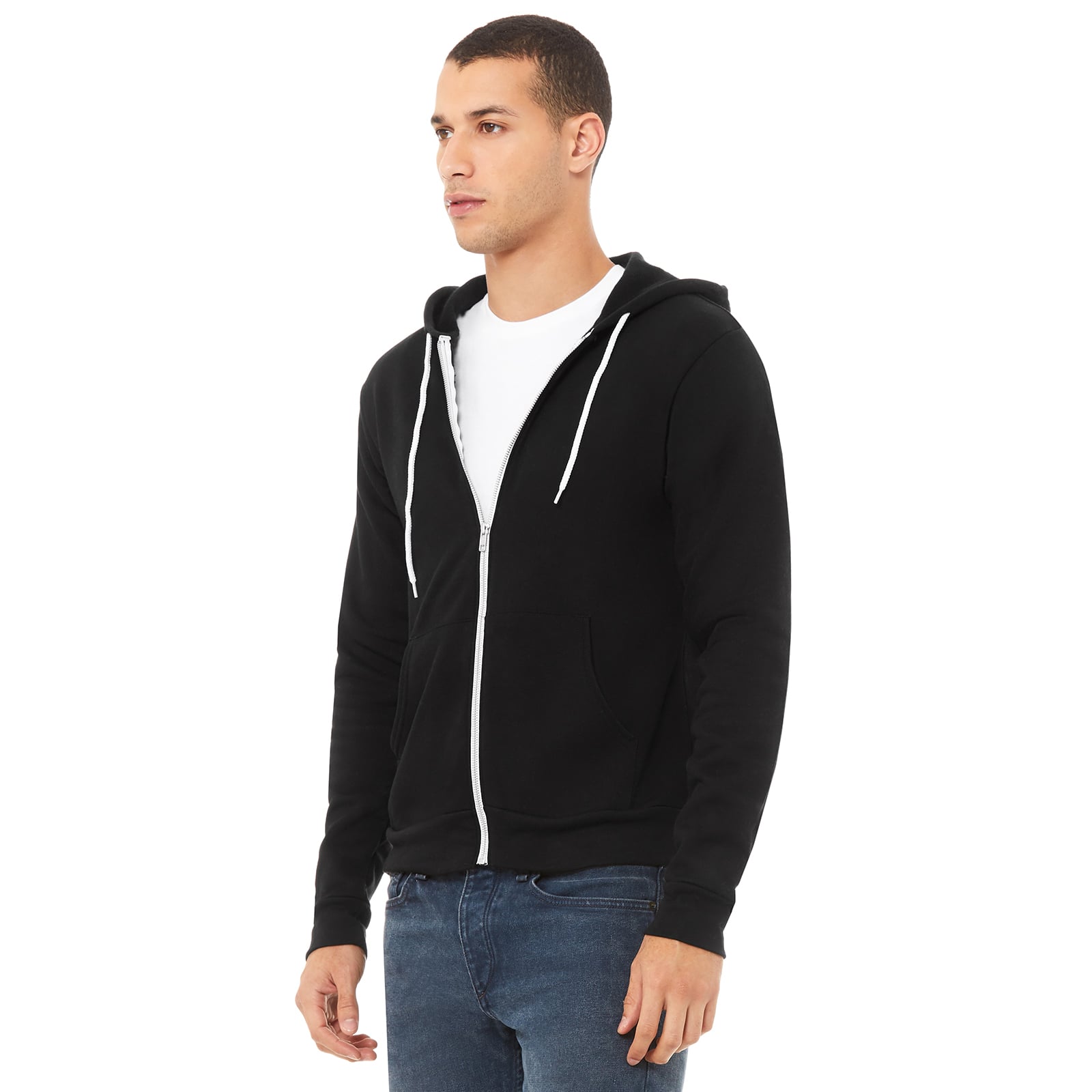 BELLA+CANVAS® Cotton Fleece Full-Zip Adult Unisex Hoodie