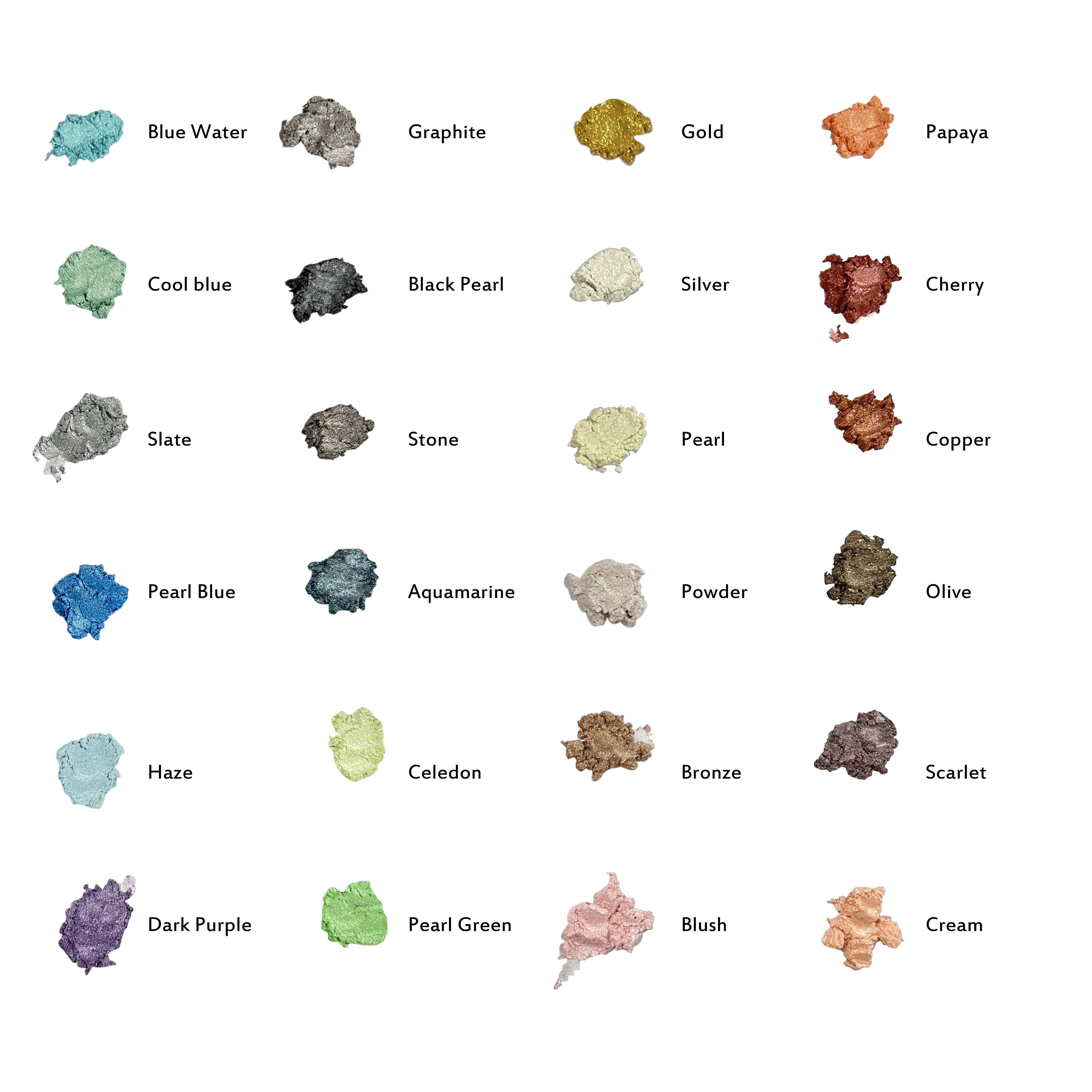 6 Packs: 24 ct. (144 total) Mixed Color Resin Mica Powders by Craft Smart®