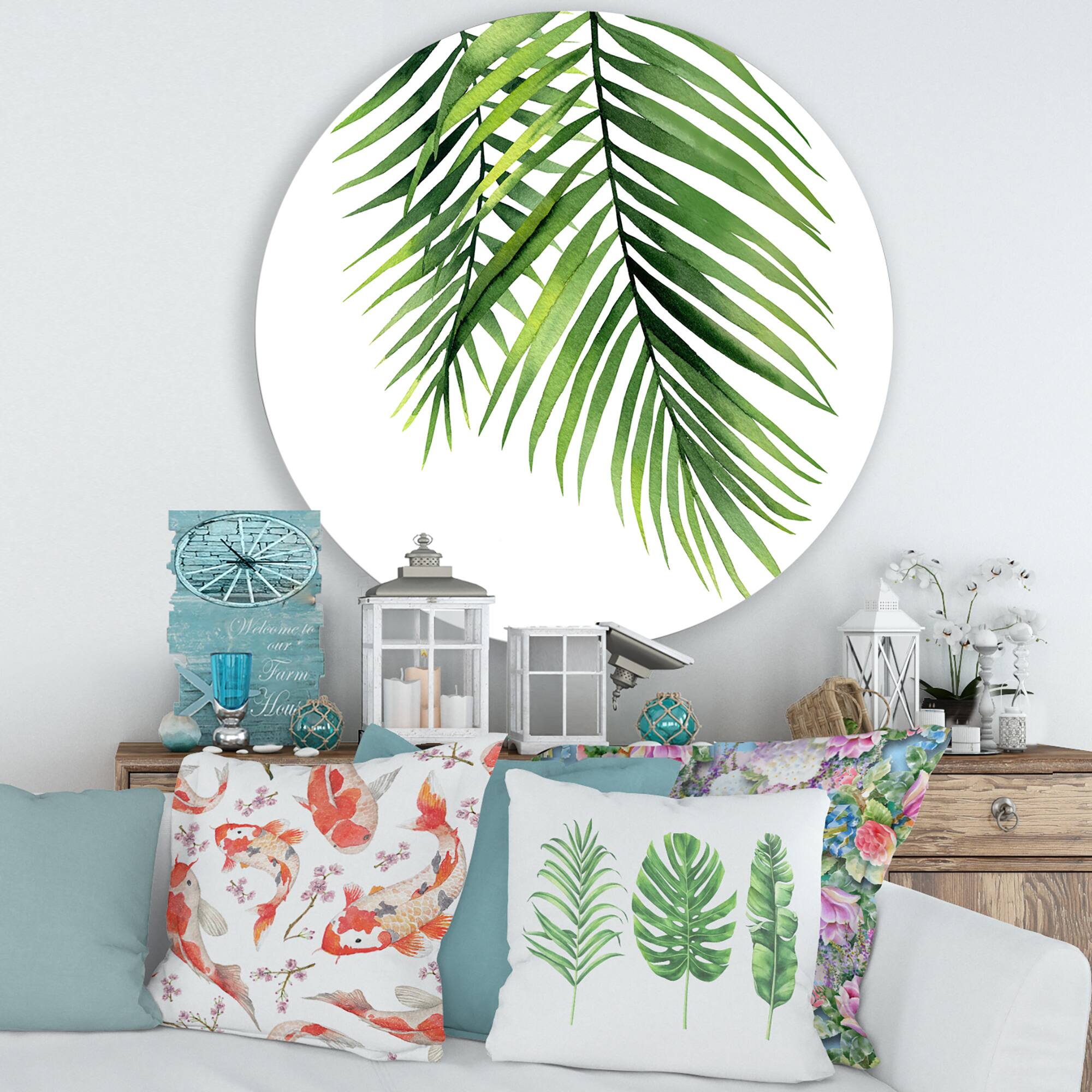 Designart - Detail Tropical Palm Branches