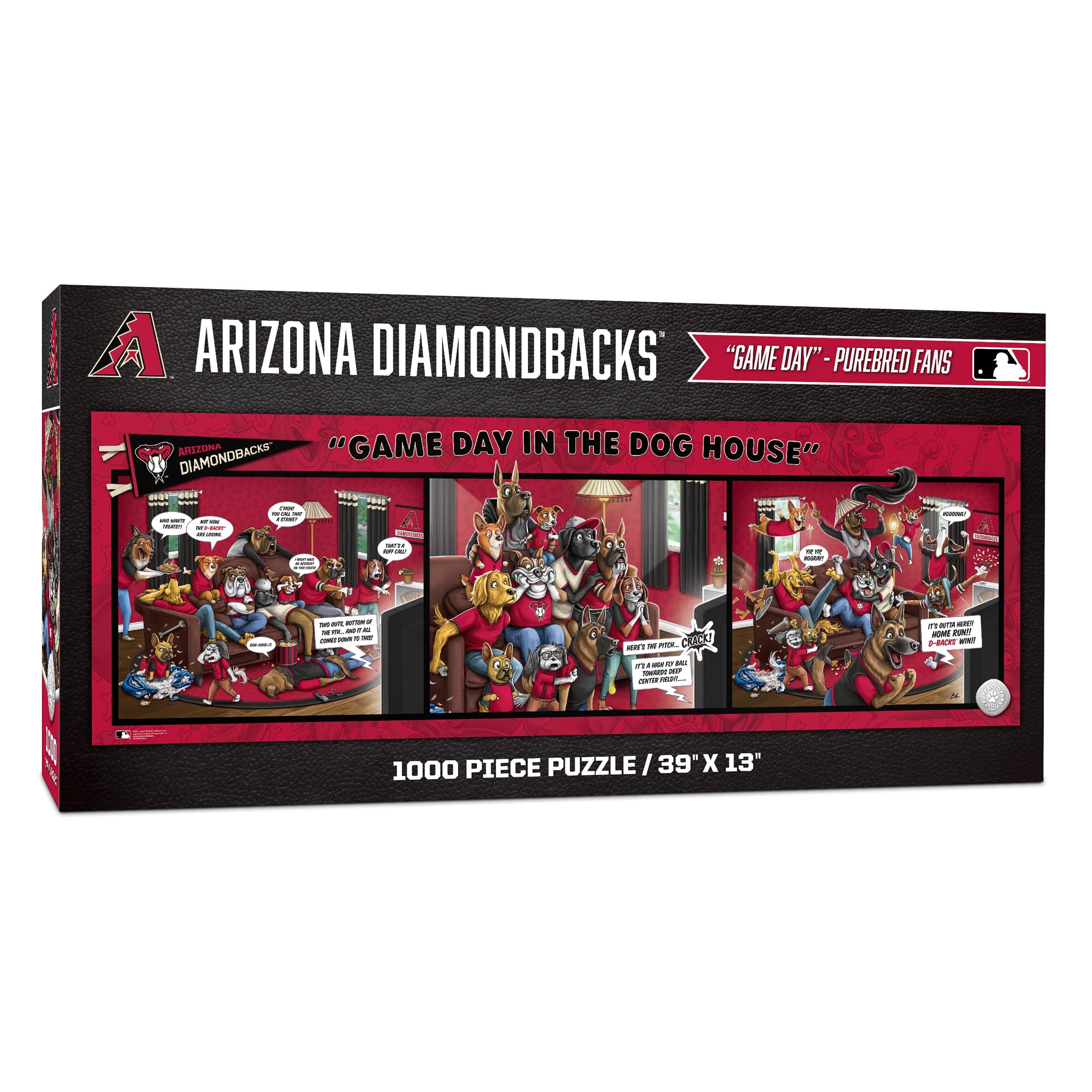 MLB Game Day in the Dog House 1,000 Piece Puzzle