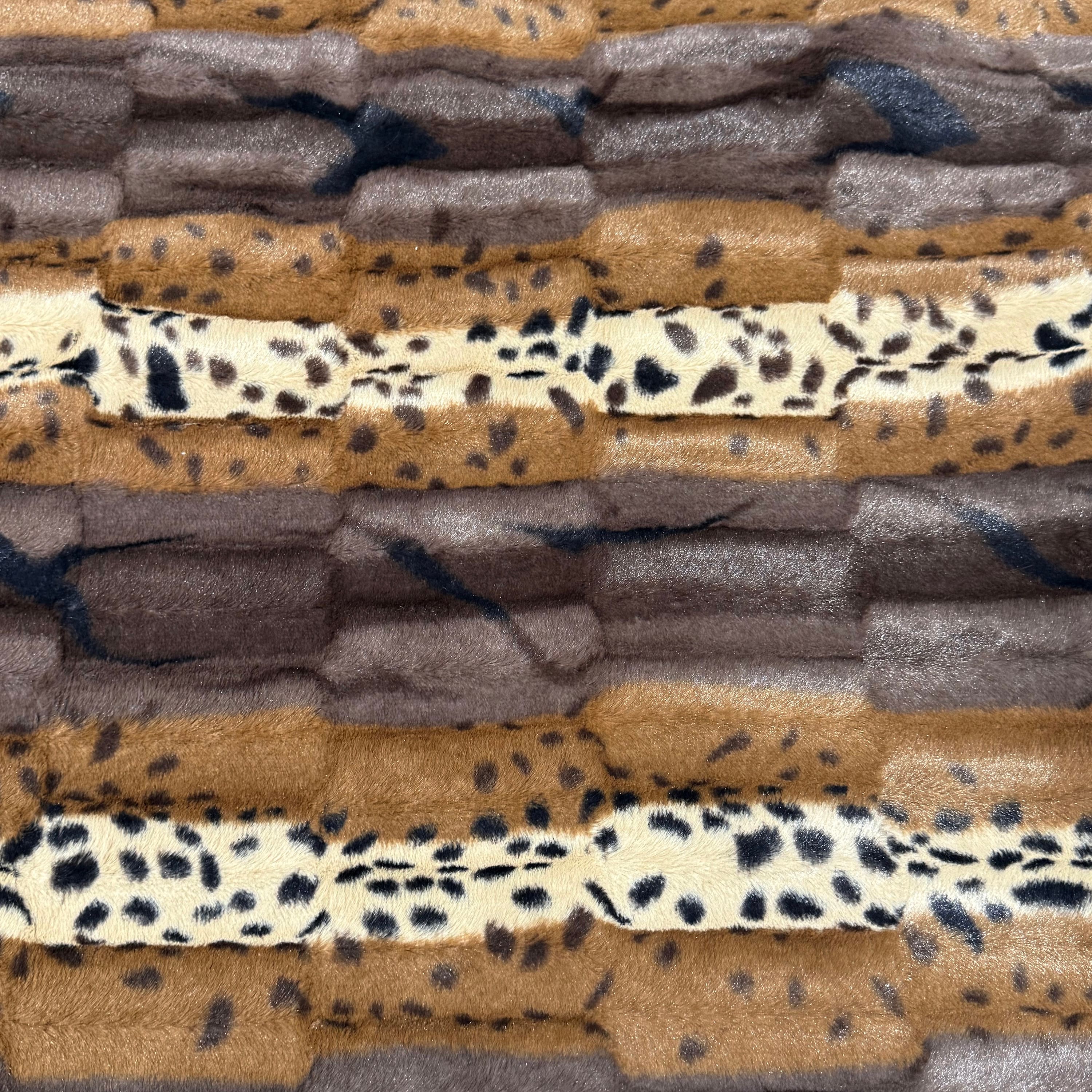 Feldman Exotic Brown Safari Faux Fur Fabric