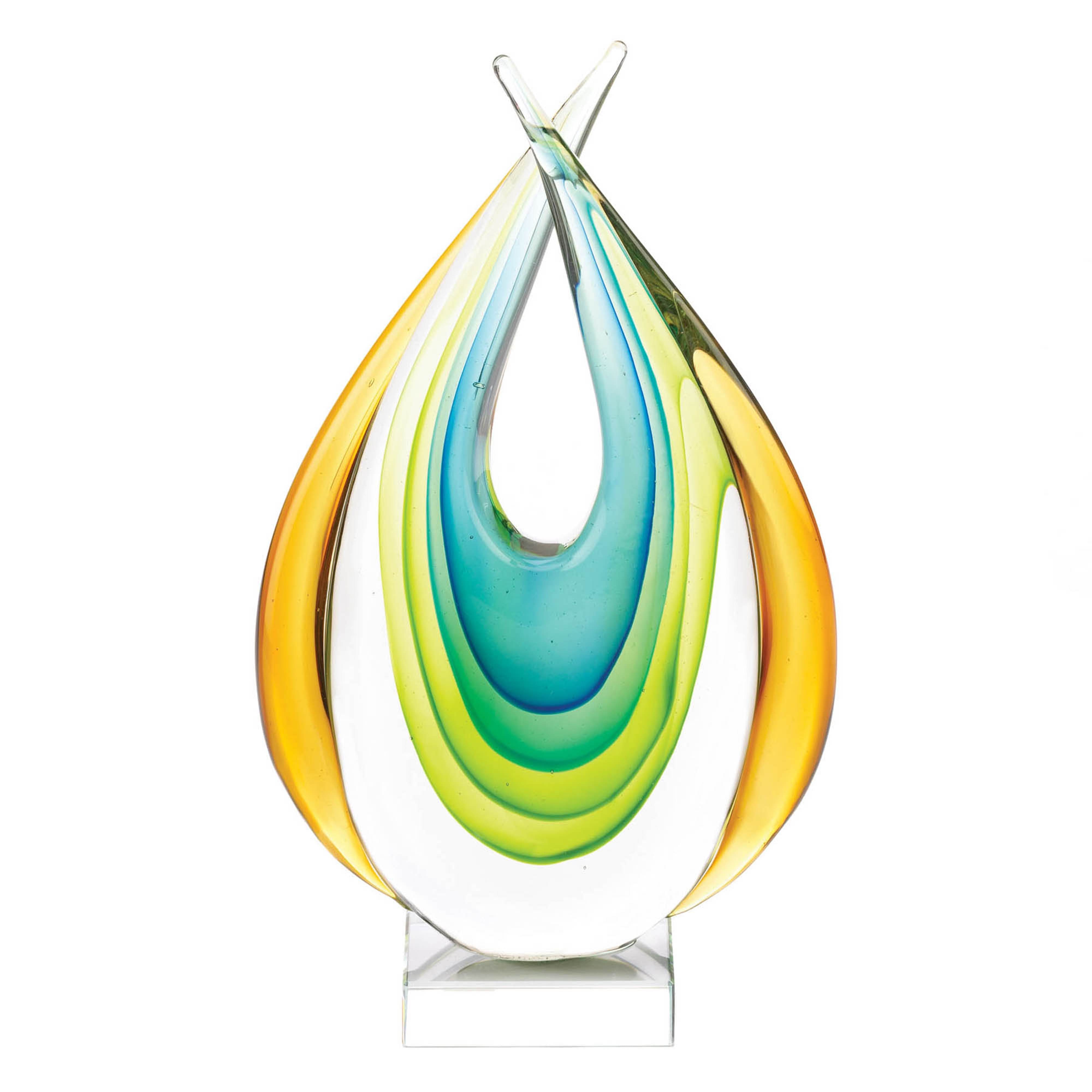 11.5" Modern Art Glass Statue