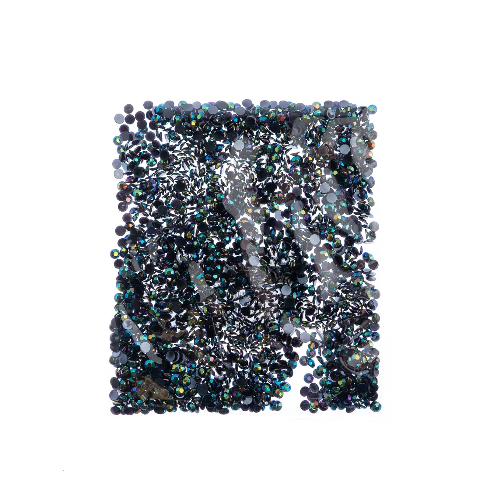 John Bead Acrylic Round Flat Back Rhinestones, 4mm