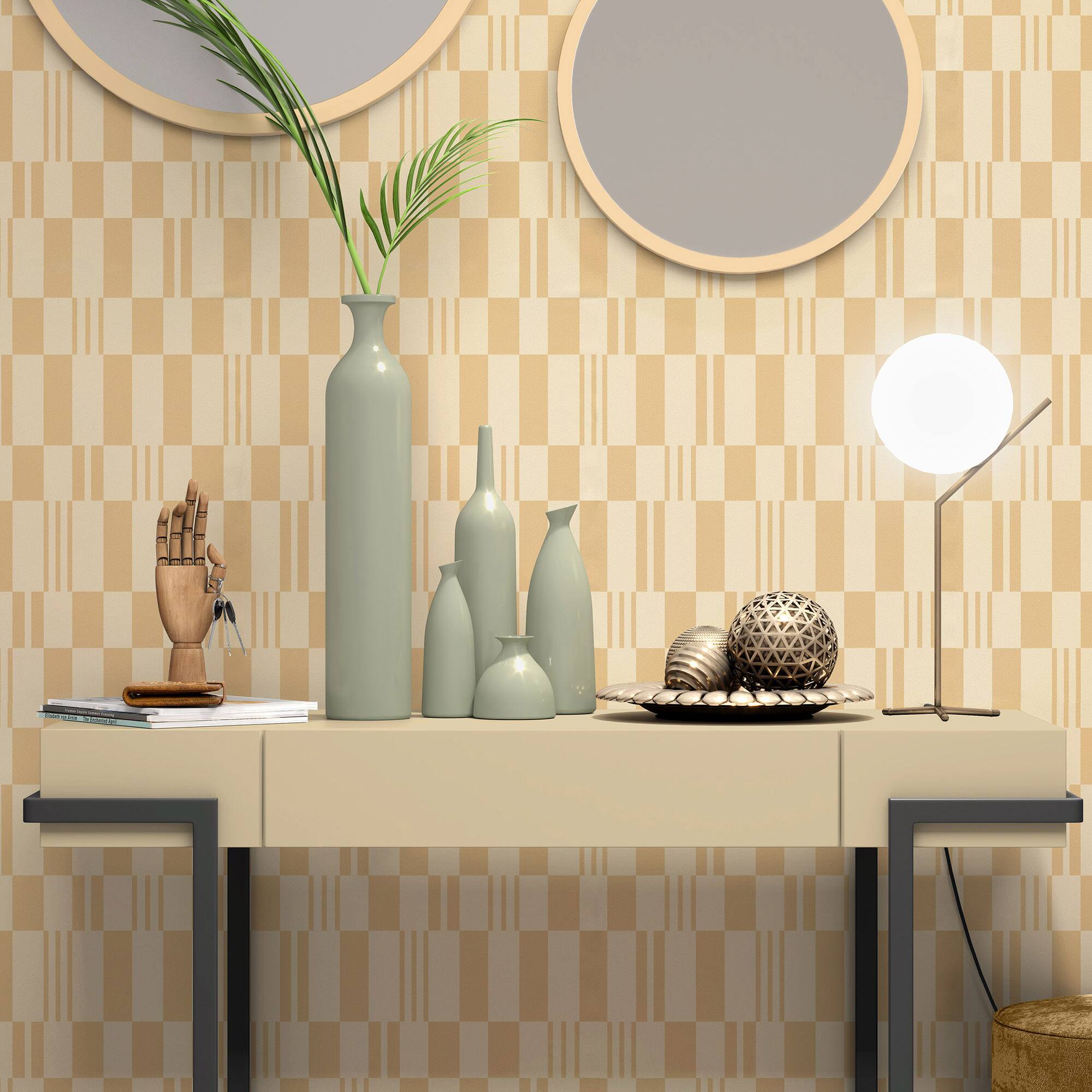 Designs Direct Sun Geo Stripe Wallpaper