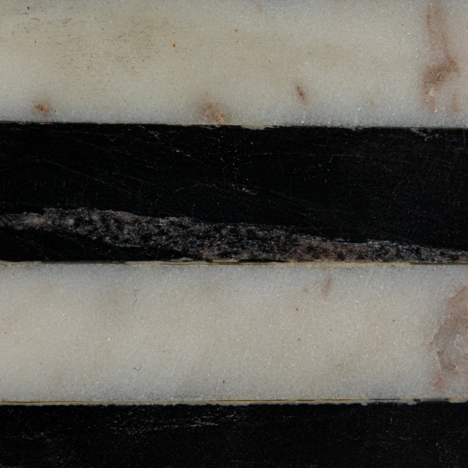 Hello Honey® 21" Black & White Marble Cheese & Serving Board with Stripes