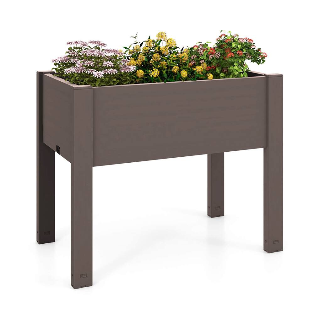 Costway 14gal. Raised Garden Bed with Water Level Indicator & Drainage Hole