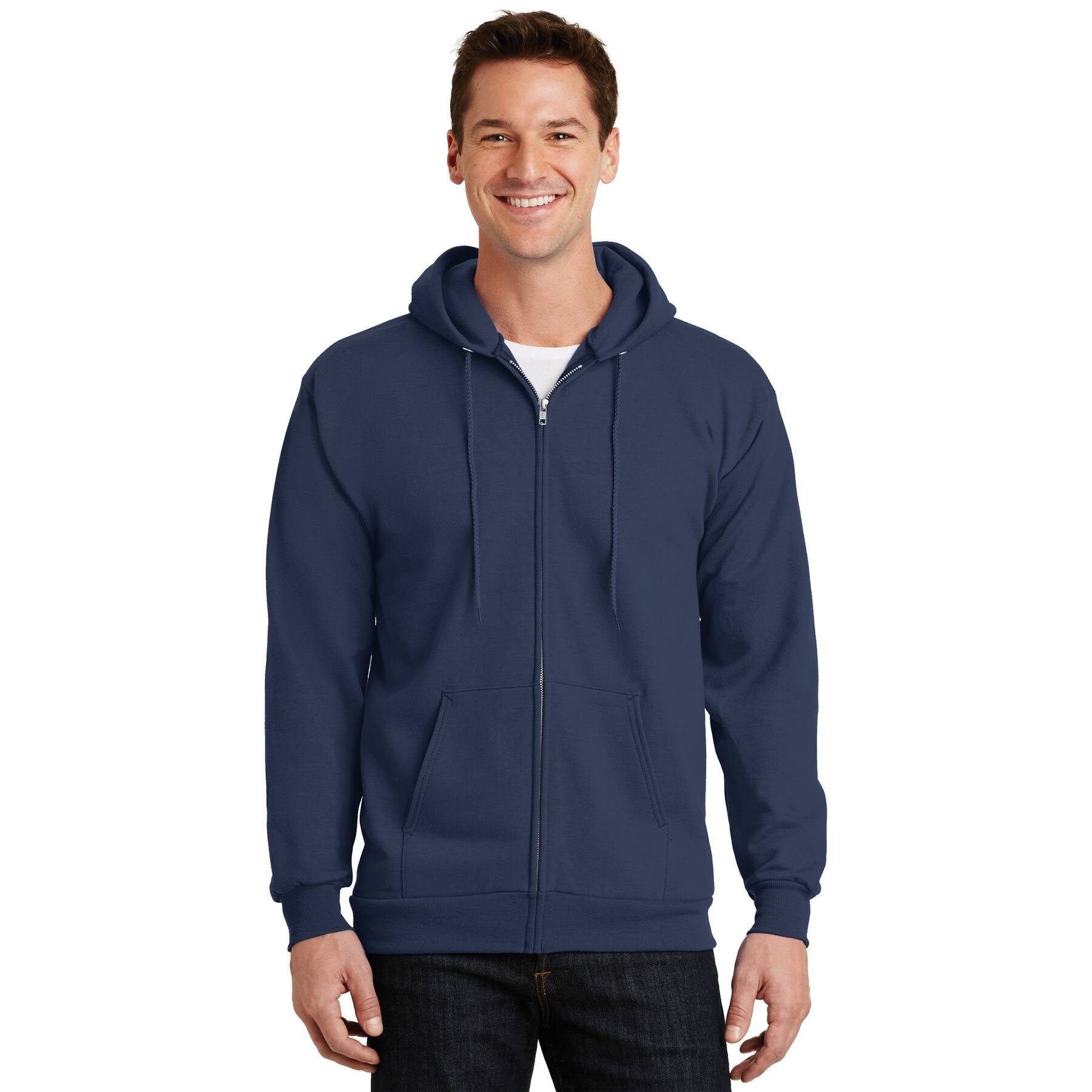 Port & Company® Essential Fleece Full-Zip Hooded Sweatshirt
