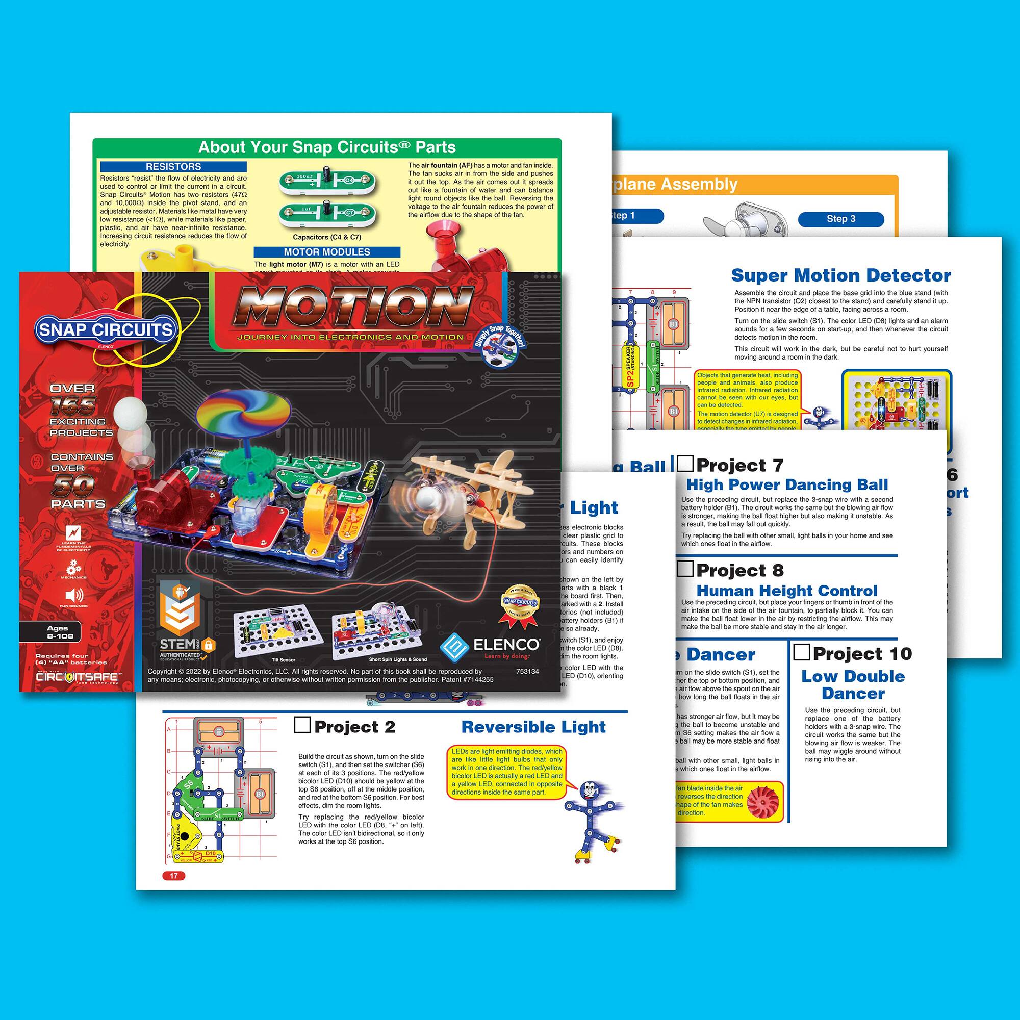 Elenco® Snap Circuits® Motion Electronics Discovery Kit