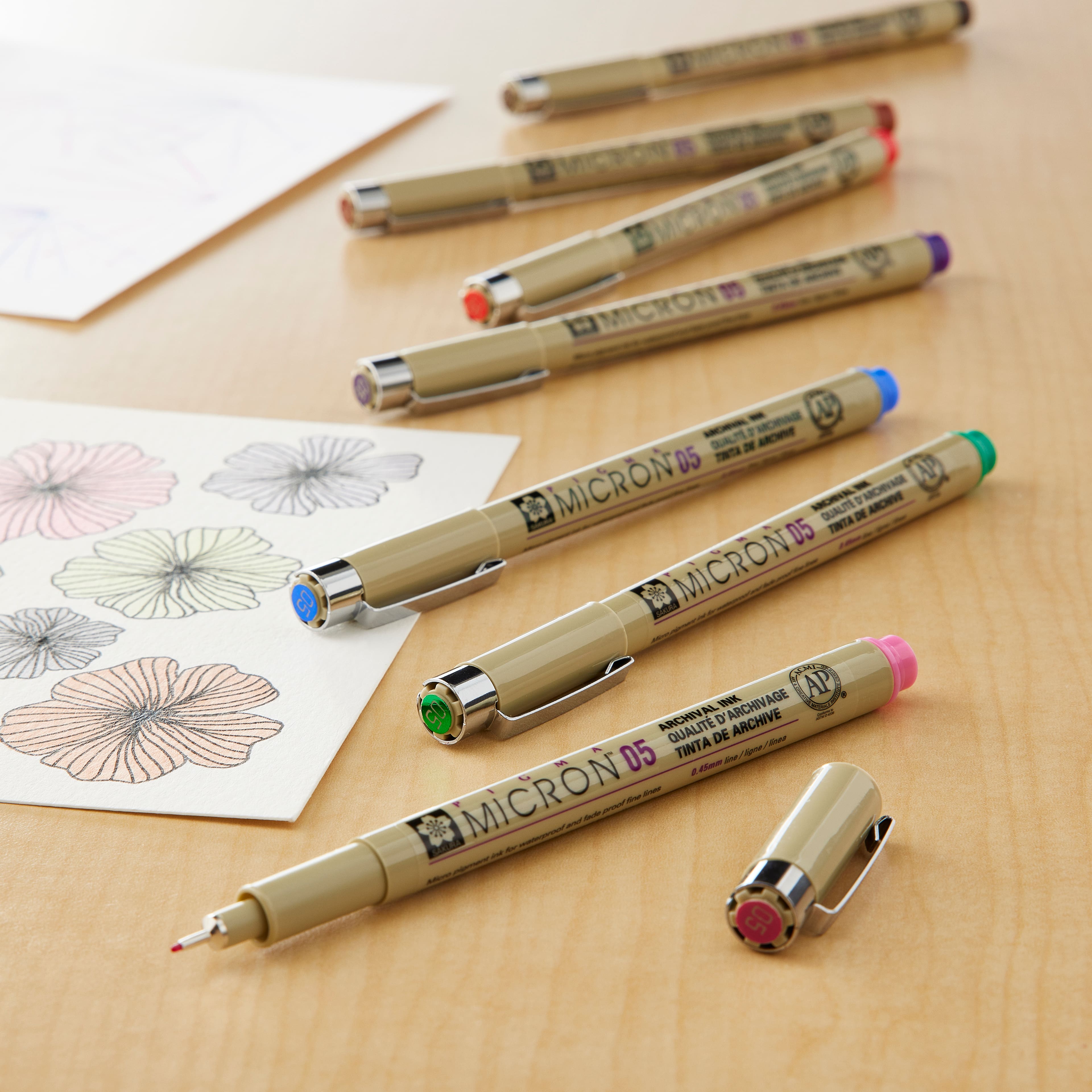 6 Packs: 8 ct. (48 total) Pigma® Micron™ 05 Fine Line Pen Set