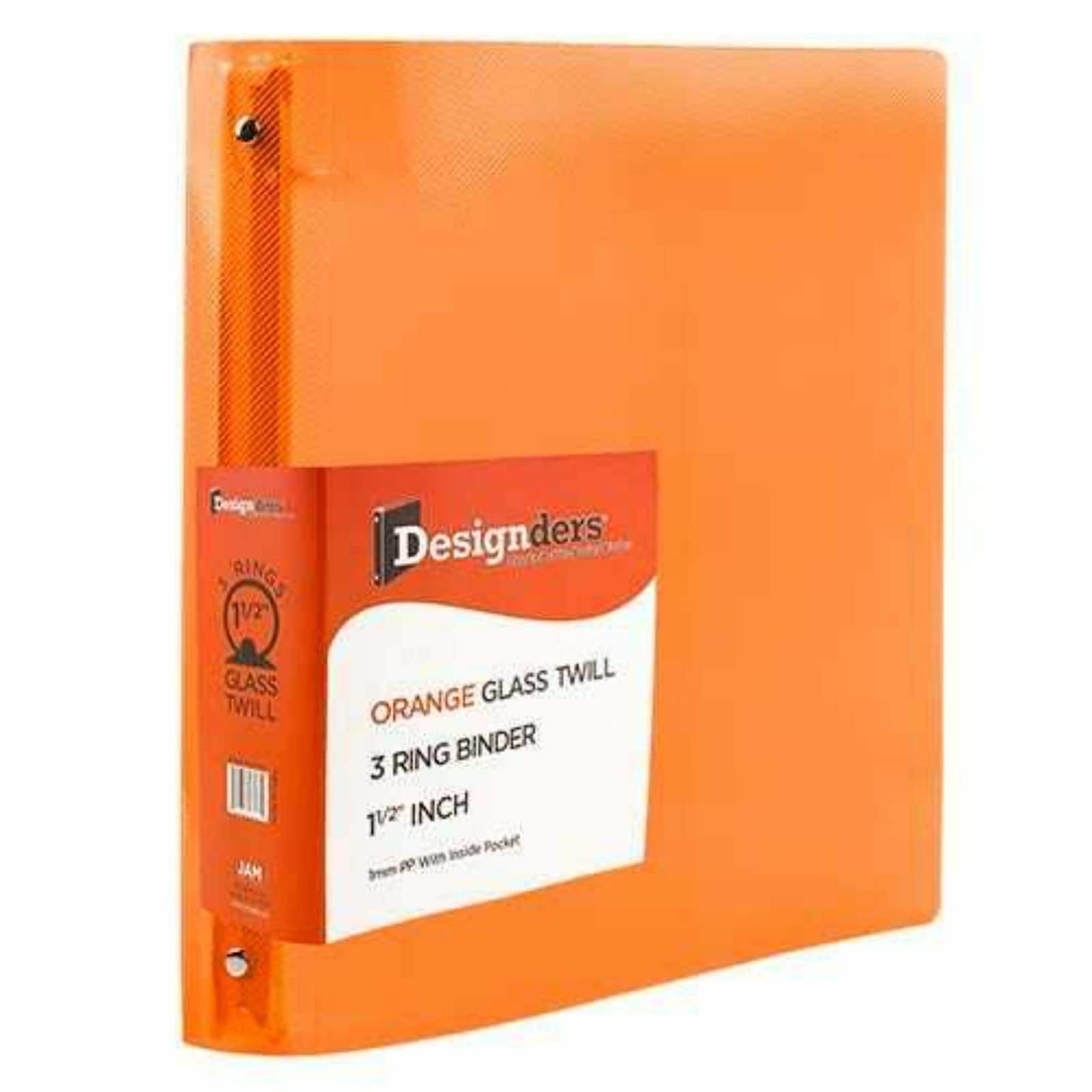 JAM Paper 1.5" Plastic 3-Ring Binders