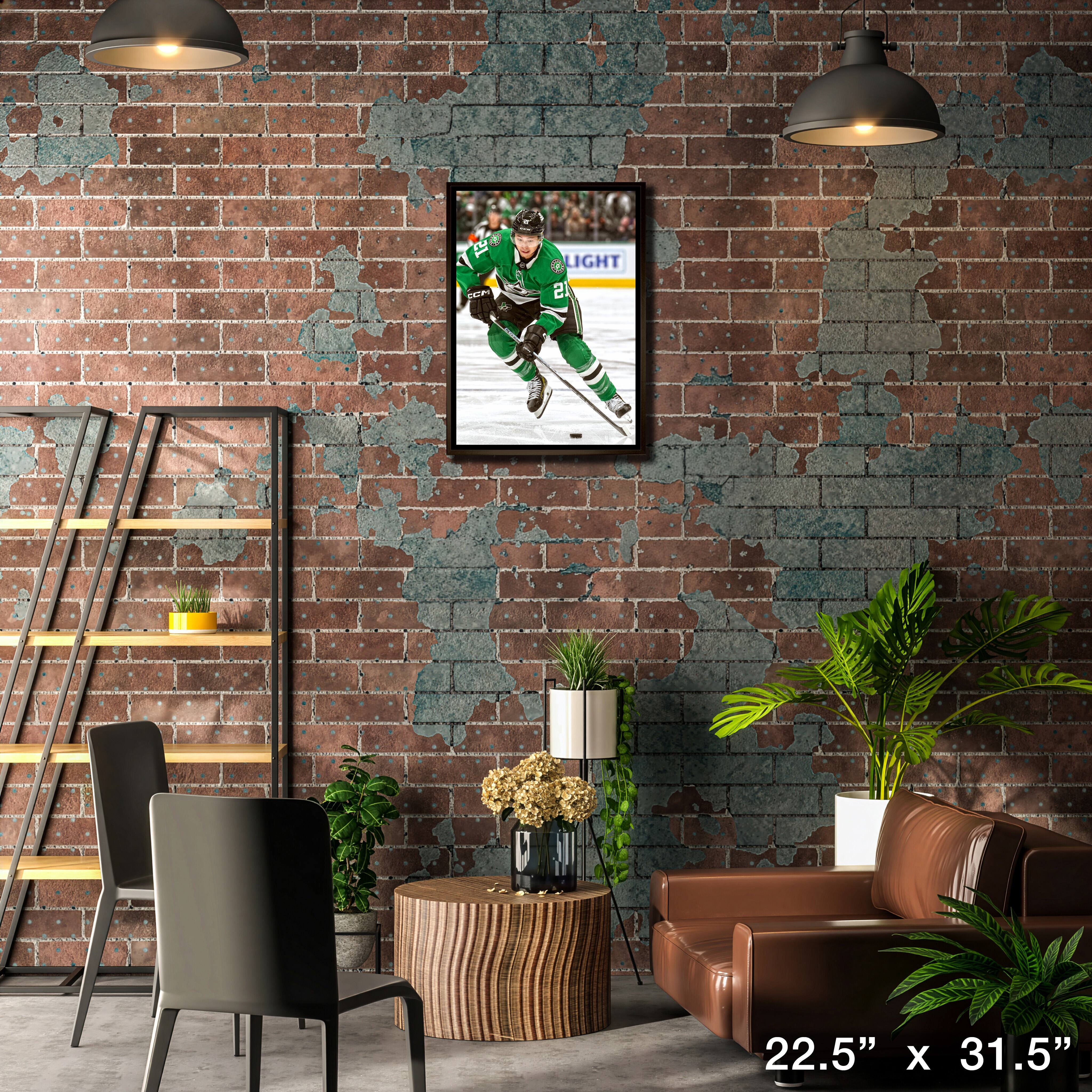 Jason Robertson 20" x 29" Framed Canvas Dallas Stars 22.5" x 31.5"