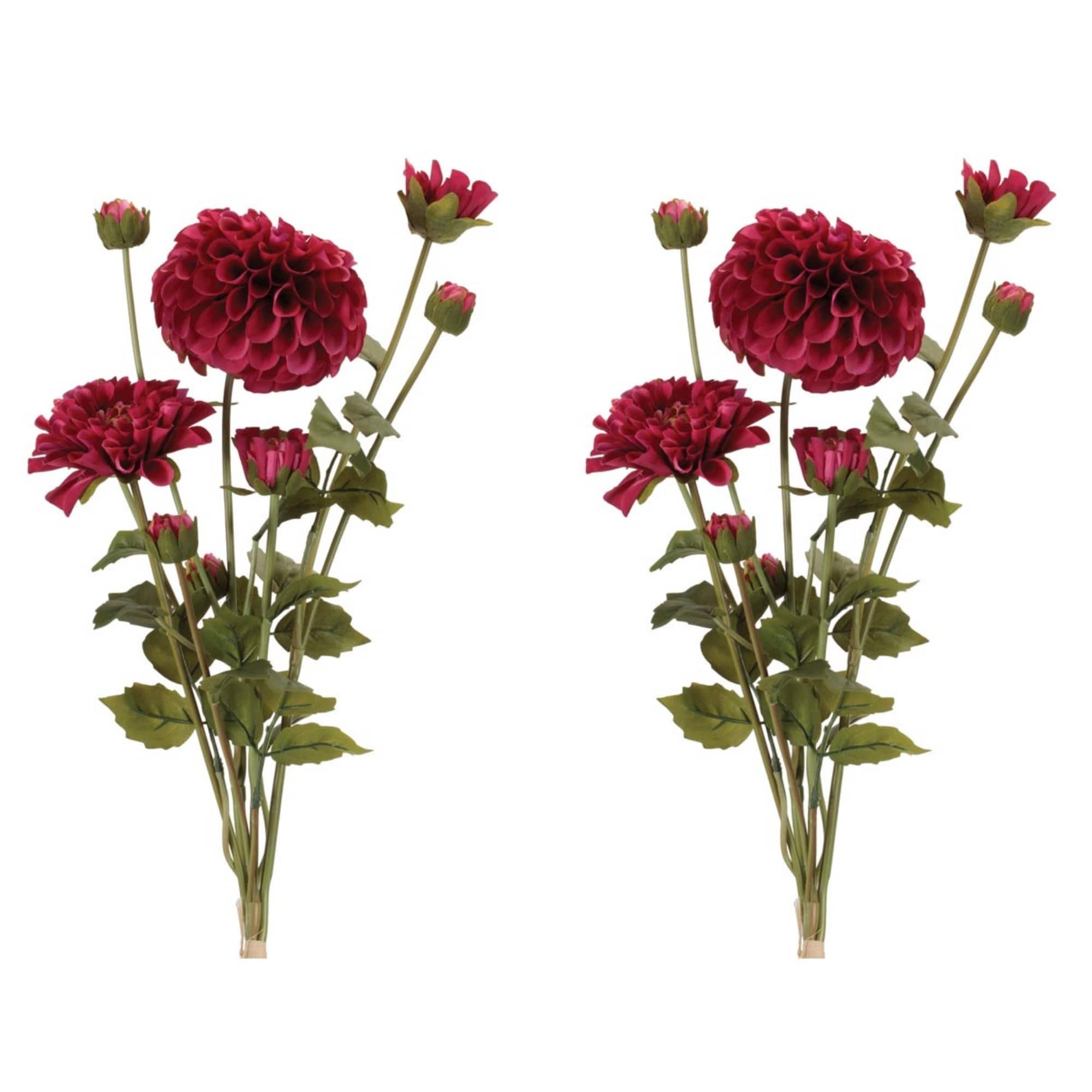Michaels, Melrose 23" Artificial Purple Zinnia Flowers, 2ct. – Category: Stem Bundles