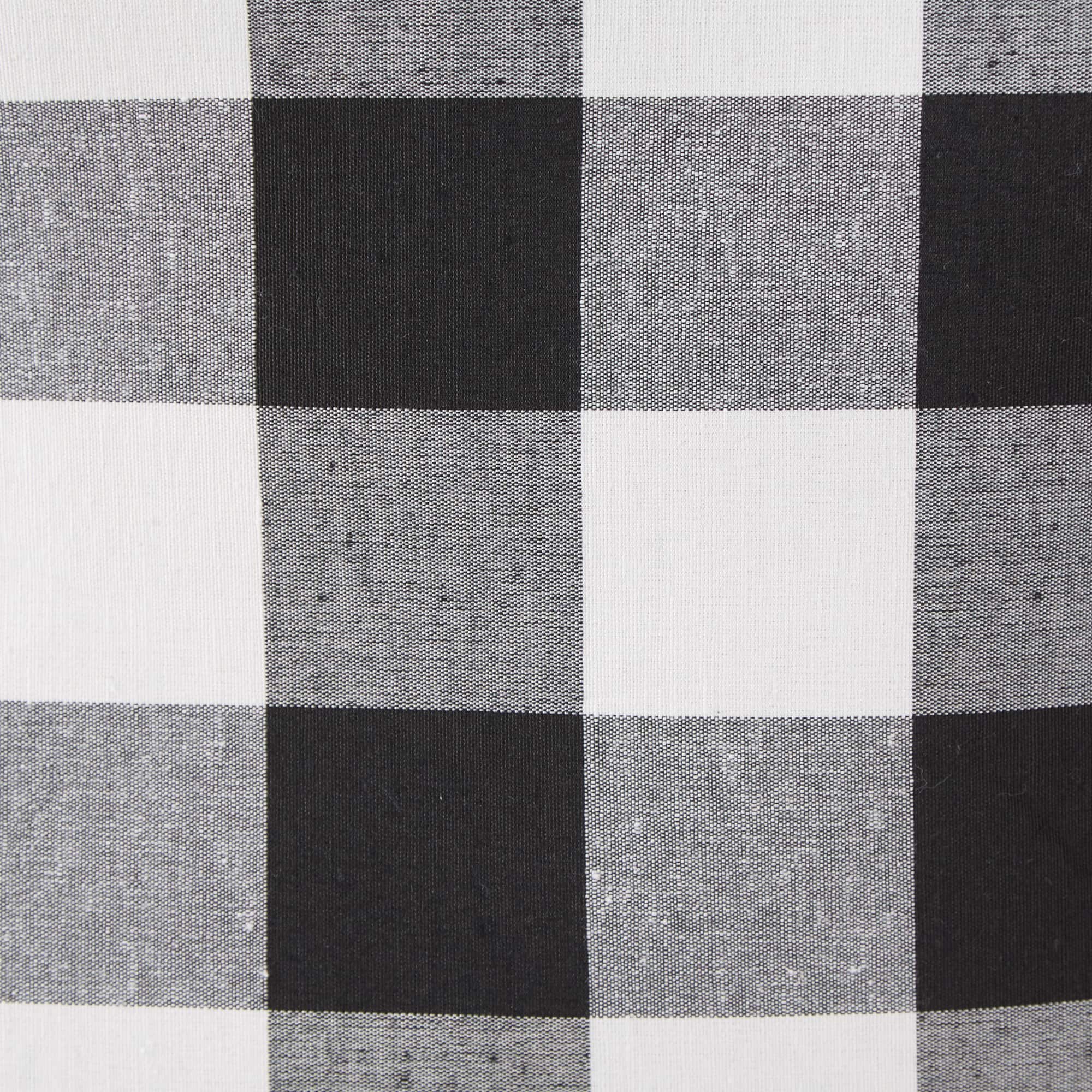 DII® Large Rectangle White/Black Buffalo Check Polyester Bin