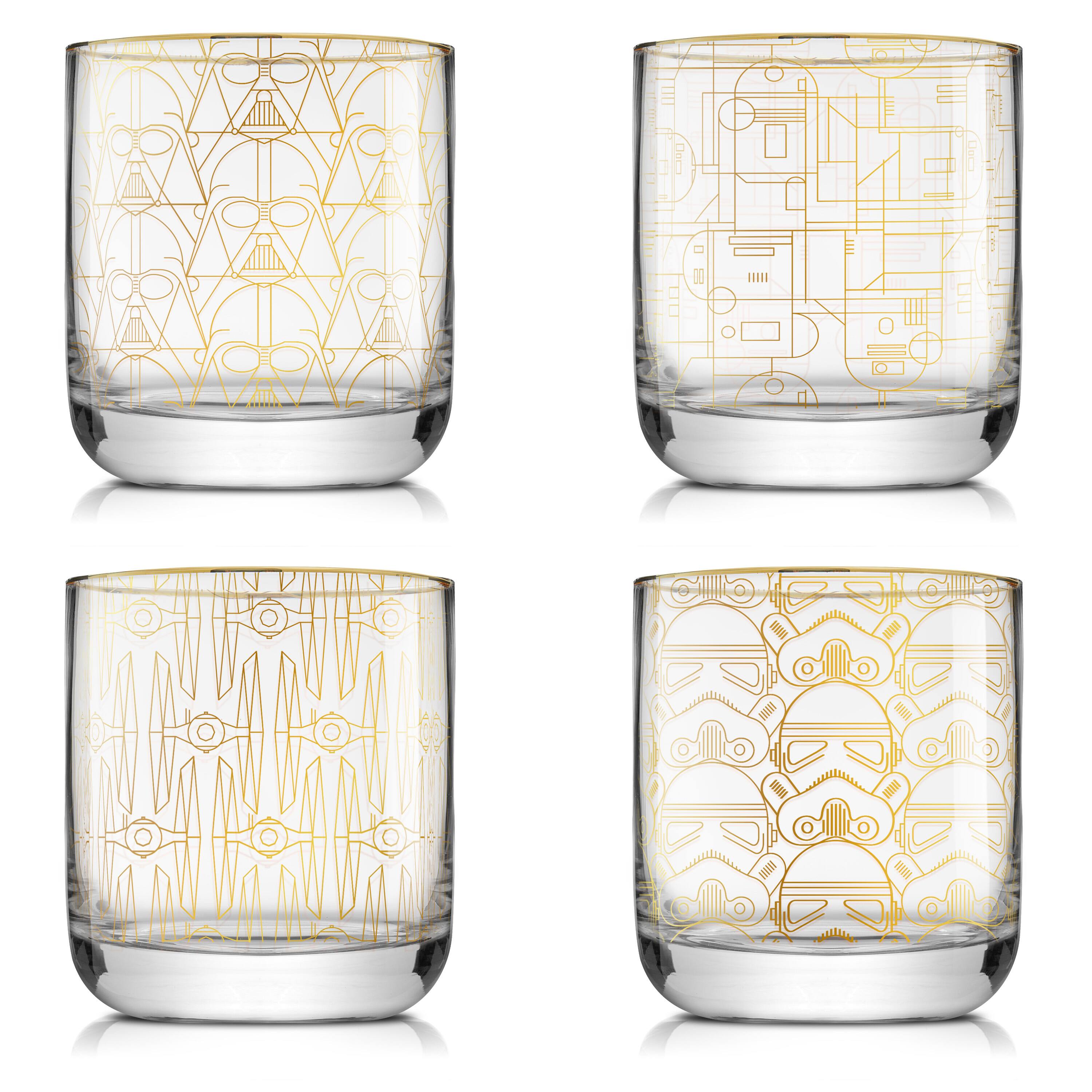 JoyJolt® 10oz. Star Wars™ Deco Double Old Fashion Drinking Glasses, 4ct.