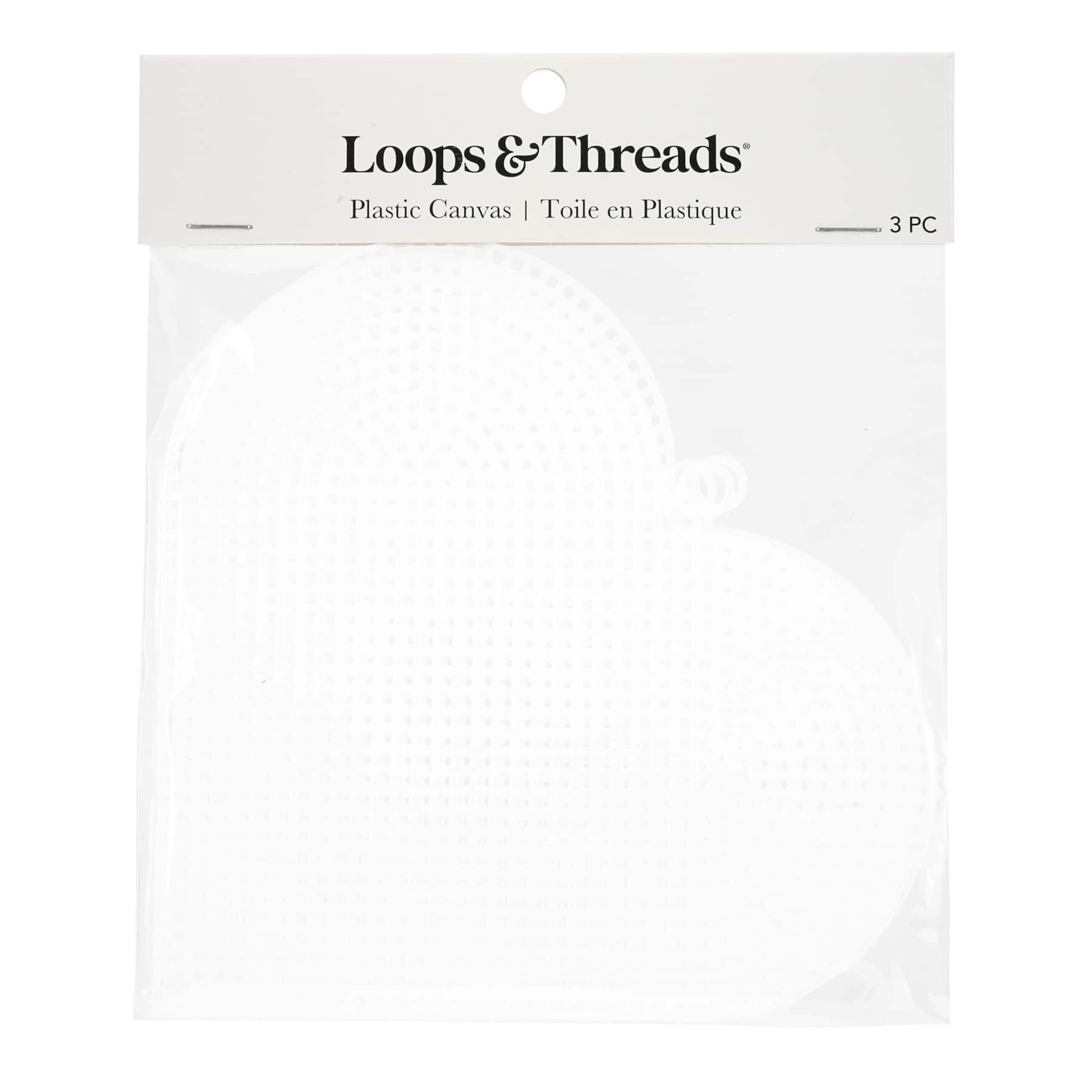 Toiles en plastique transparent en forme de cœur de Loops & Threads, 15,2 cm
