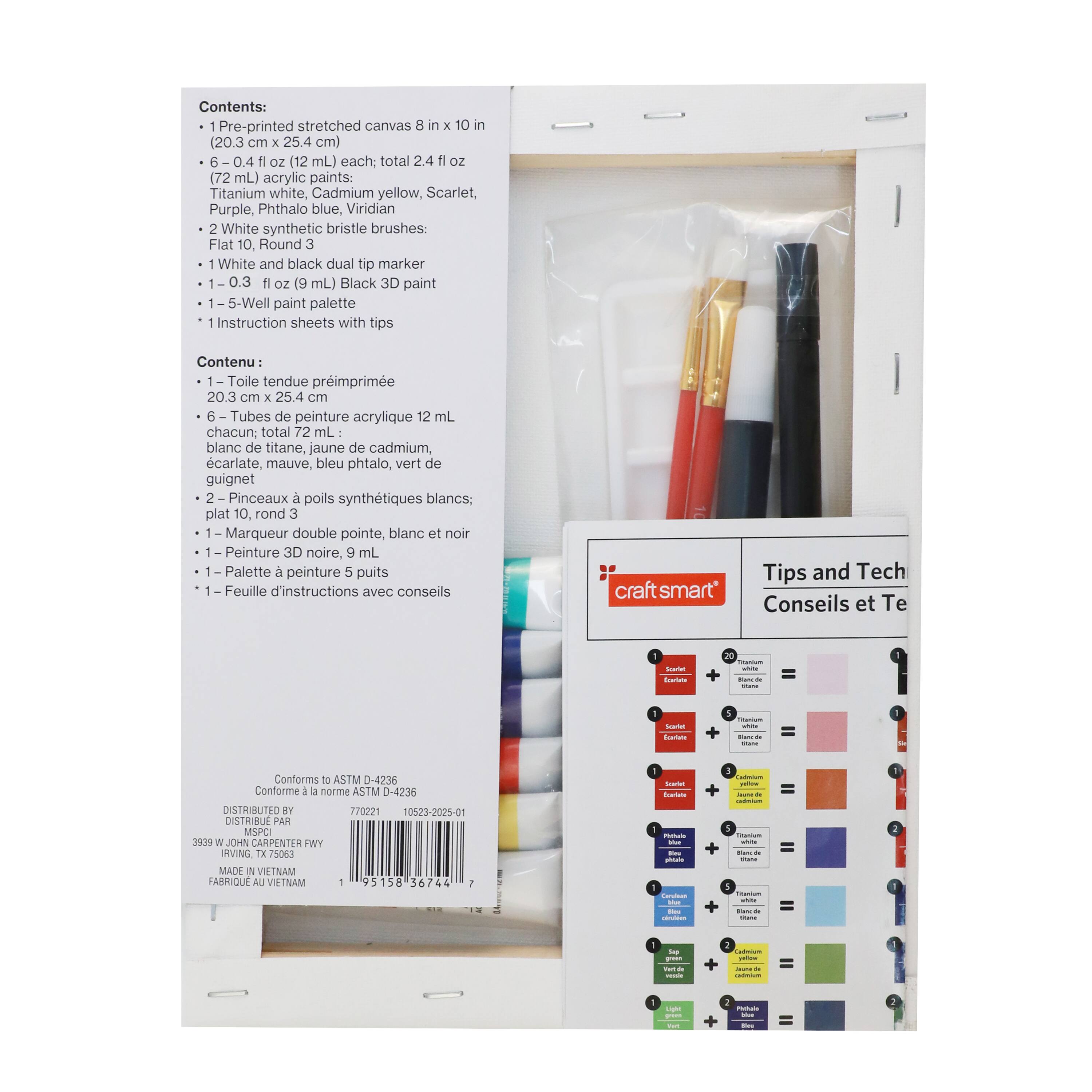 8" x 10" Abstract Face Canvas Paint Kit by Craft Smart®