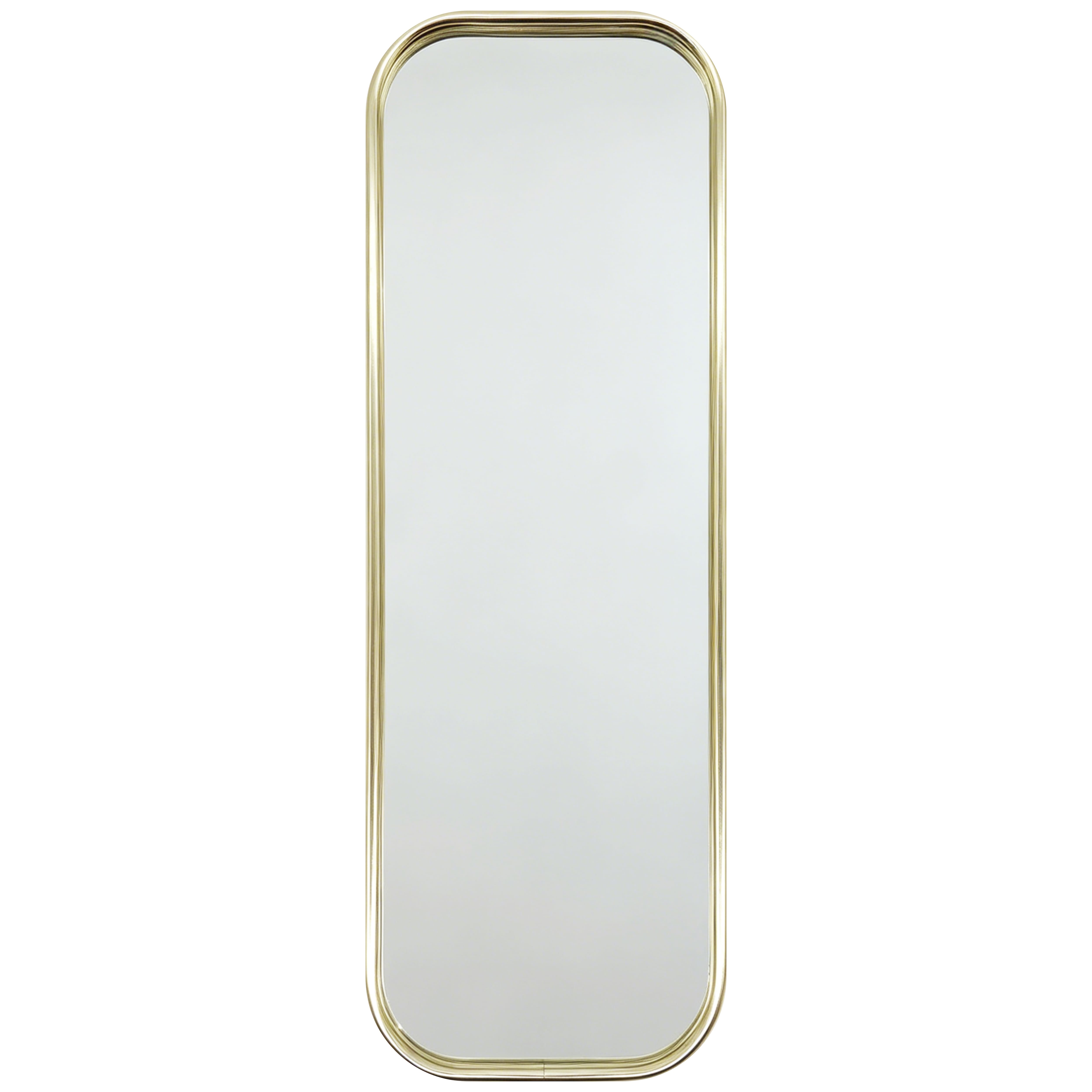 4" x 11.75" Rectangle Gold-Rimmed Mirror Jewelry Tray by Bead Landing™