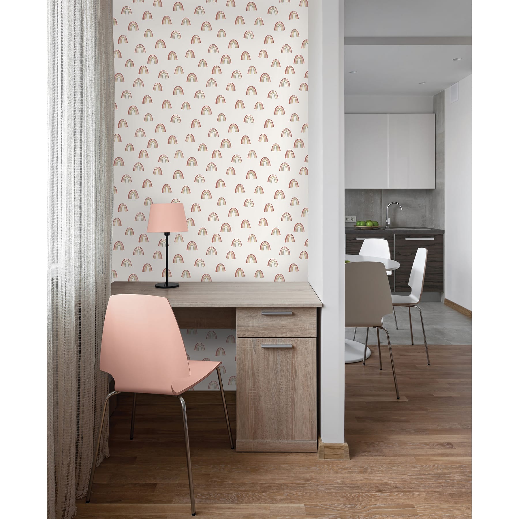 My Style Raye Rainbows Peel & Stick Wallpaper