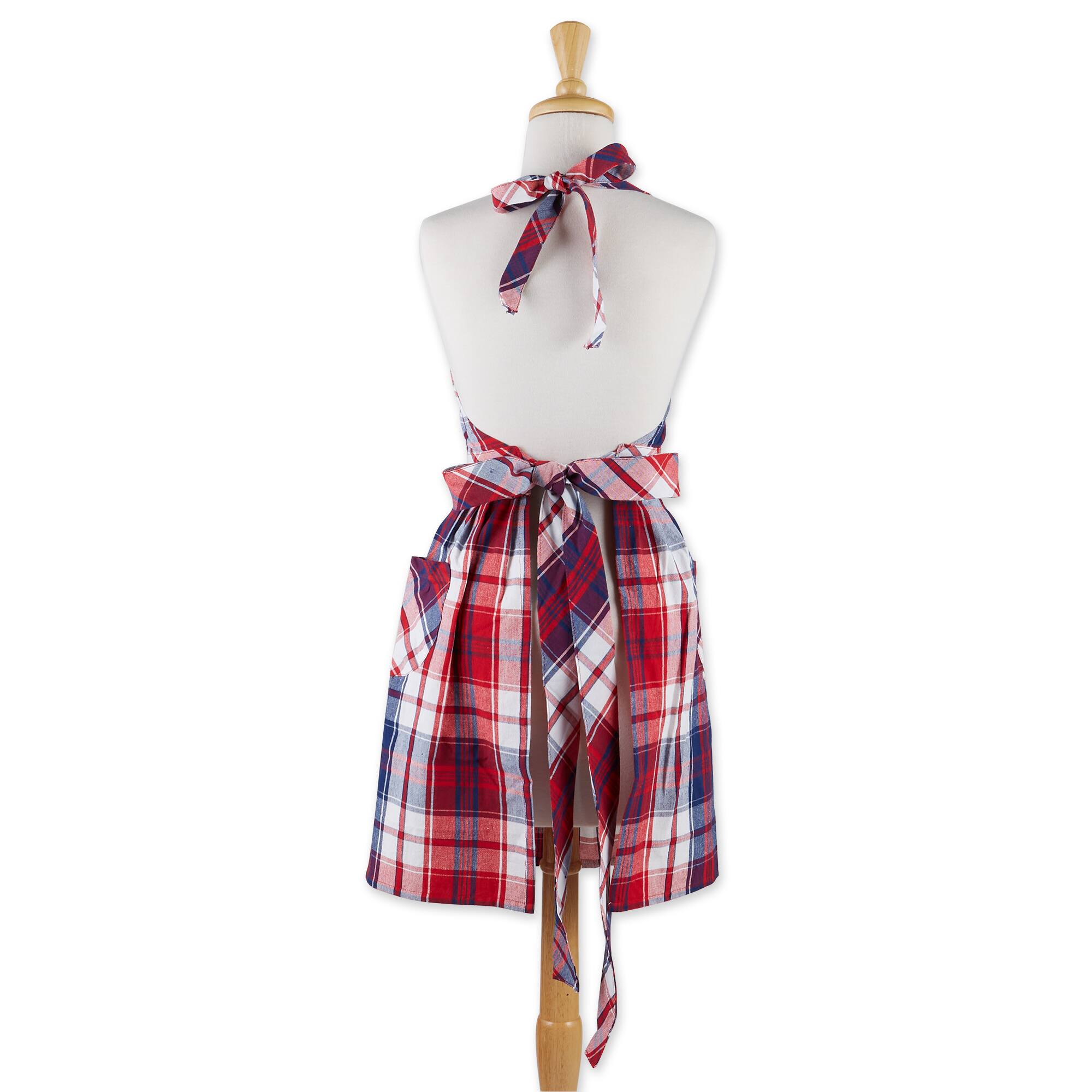 DII® Americana Red Plaid Apron