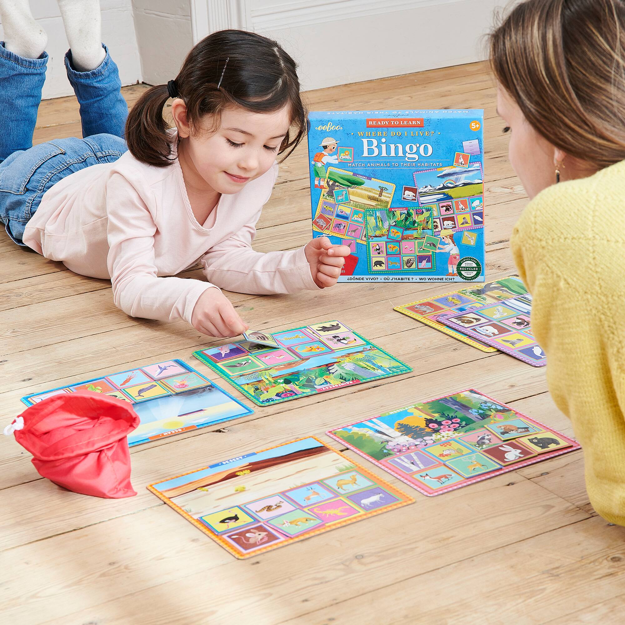 eeBoo Ready To learn Where Do I Live? Bingo Set